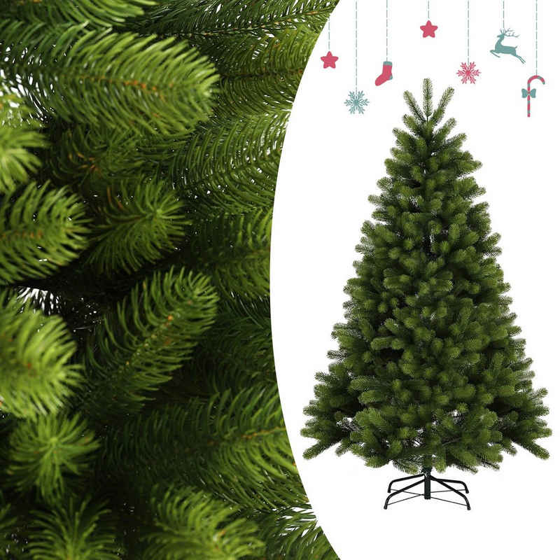 Salcar Künstlicher Weihnachtsbaum Weihnachtsbaum Künstlich Tannenbaum Christbaum mit 100% PE Spitzen, 180cm mit 762 Spitzen