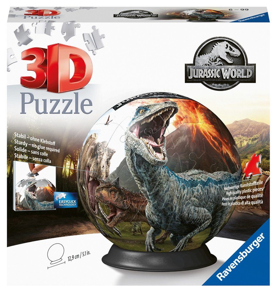 Ravensburger 3D пазли 3D Пазли Ball Jurassic World Jurassic World 2 11757, 72 Пазлиteile