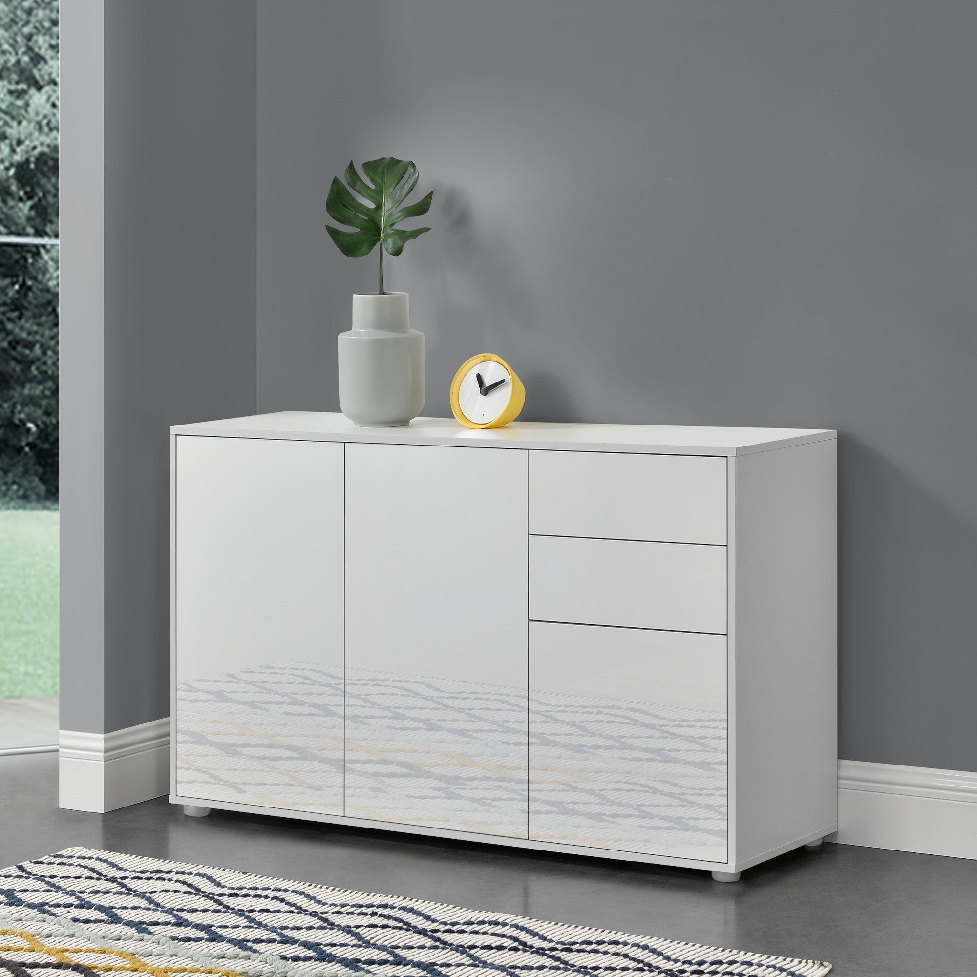 en.casa Sideboard, »Paarl« Kommode Schubladenschrank mit günstig online kaufen