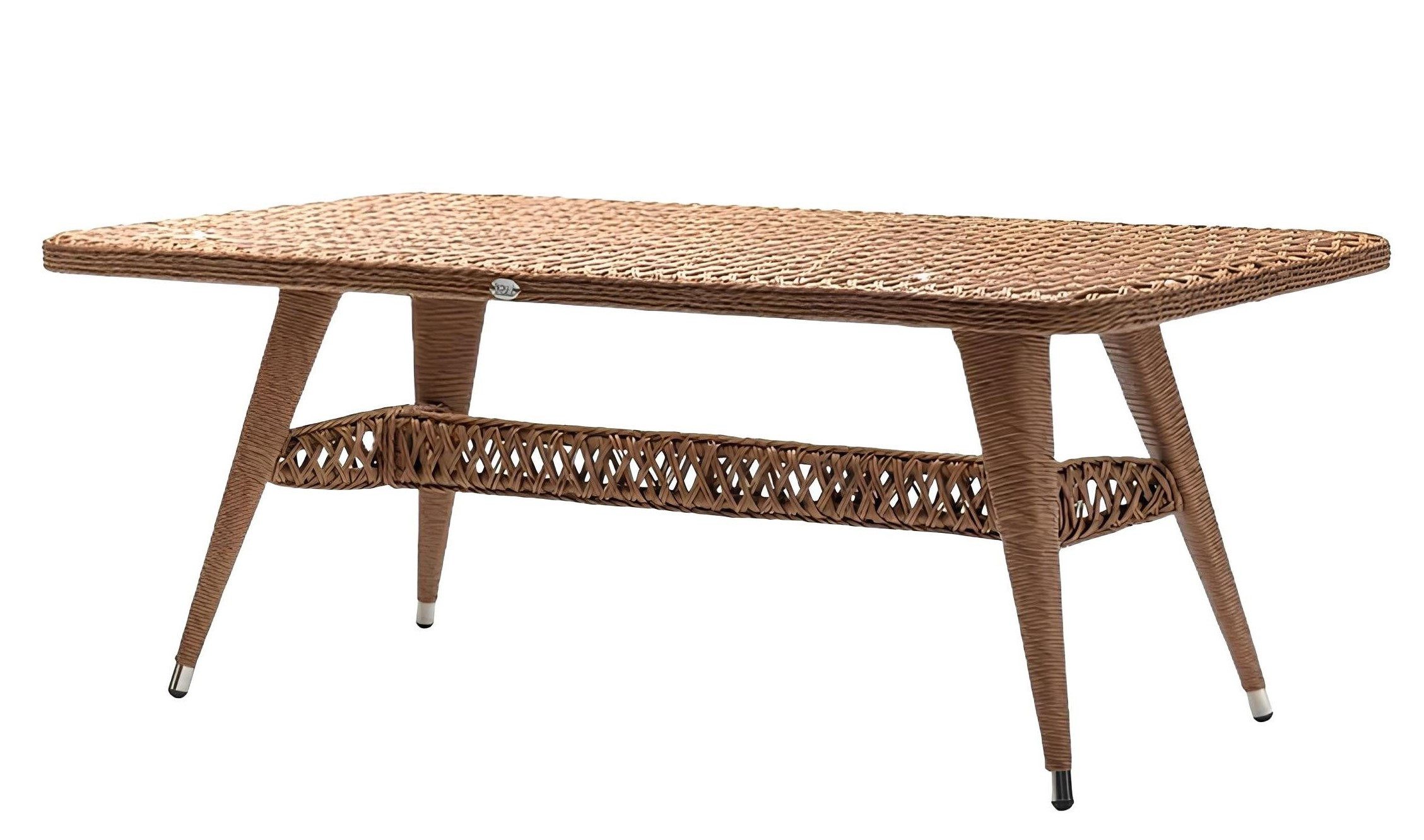 Xlmoebel Gartentisch Moderner Kaffeetisch aus braunem Rattan mit luxuriösem Design (Tisch), Hergestellt in Europa