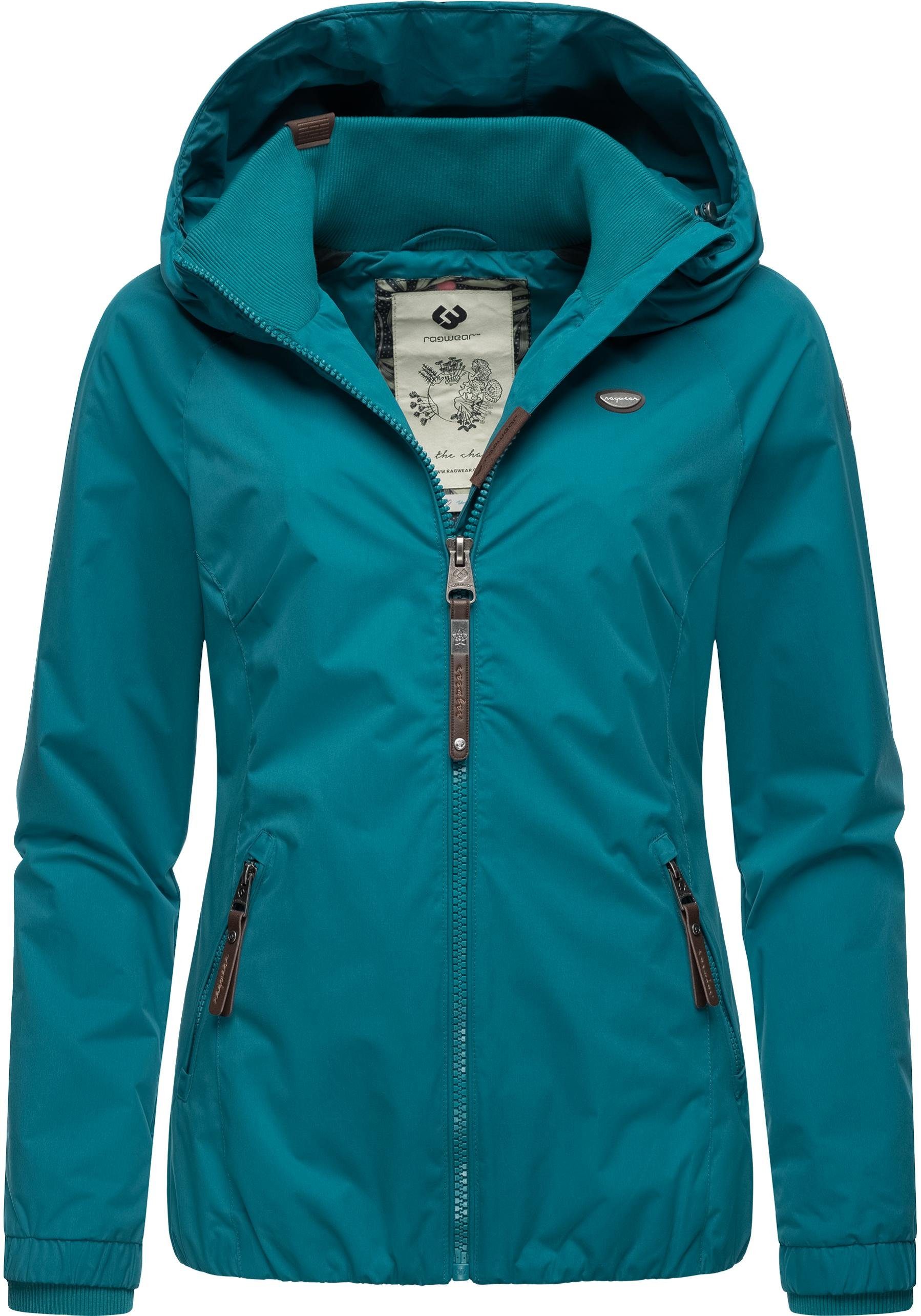 Ragwear Outdoorjacke Dizzie Wasserdichte Übergangsjacke mit großer Kapuze