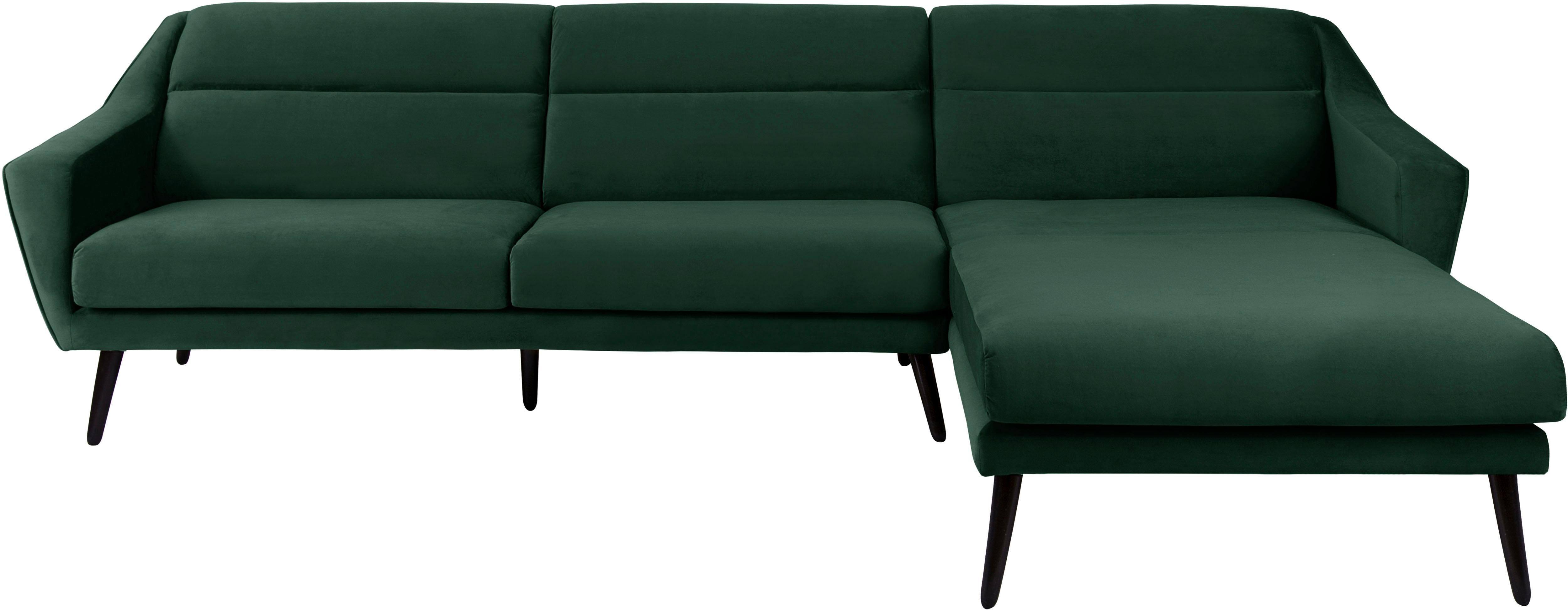 andas Ecksofa "Bille L-Form" mit Naht im Rückenkissen und Beinen aus Eichen günstig online kaufen