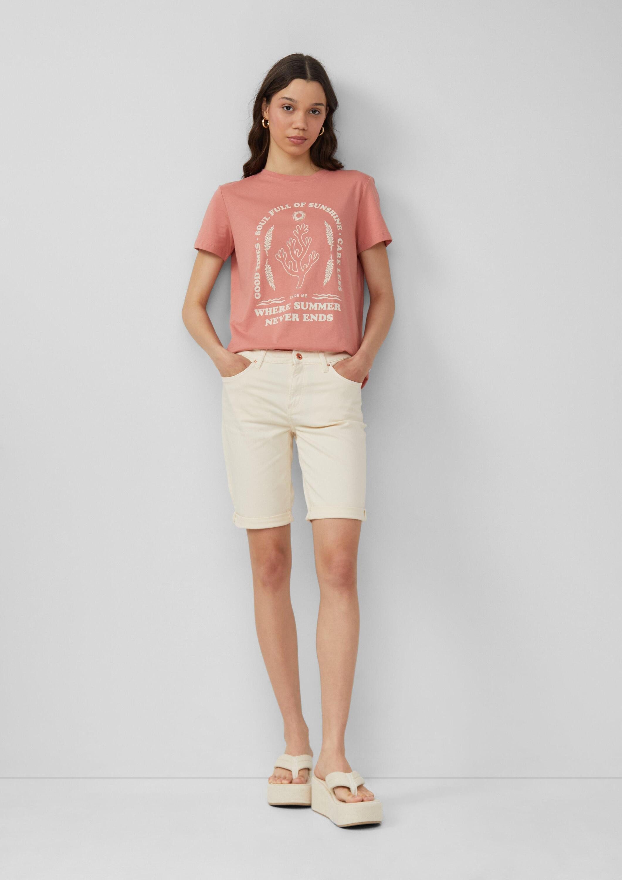 QS Jeansshorts Jeans-Hose CATIE Jeans-Bermuda Catie / Slim Fit / Mid Rise günstig online kaufen