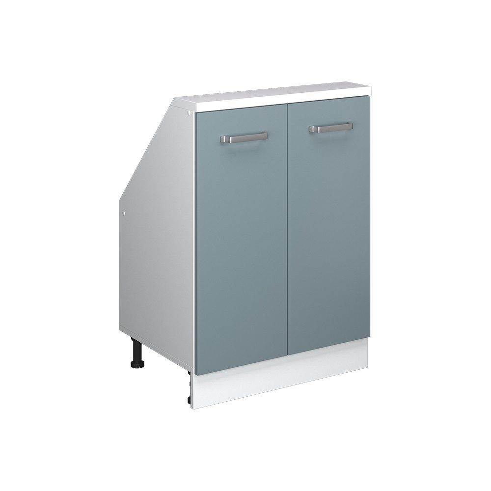 Vicco Unterschrank R-Line, Blau-Grau/Weiß, 60 cm günstig online kaufen