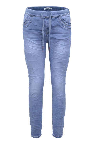 Jewelly Regular-fit-Jeans Joggpants Wohlfühlhose Jogging Baggy Джинсы