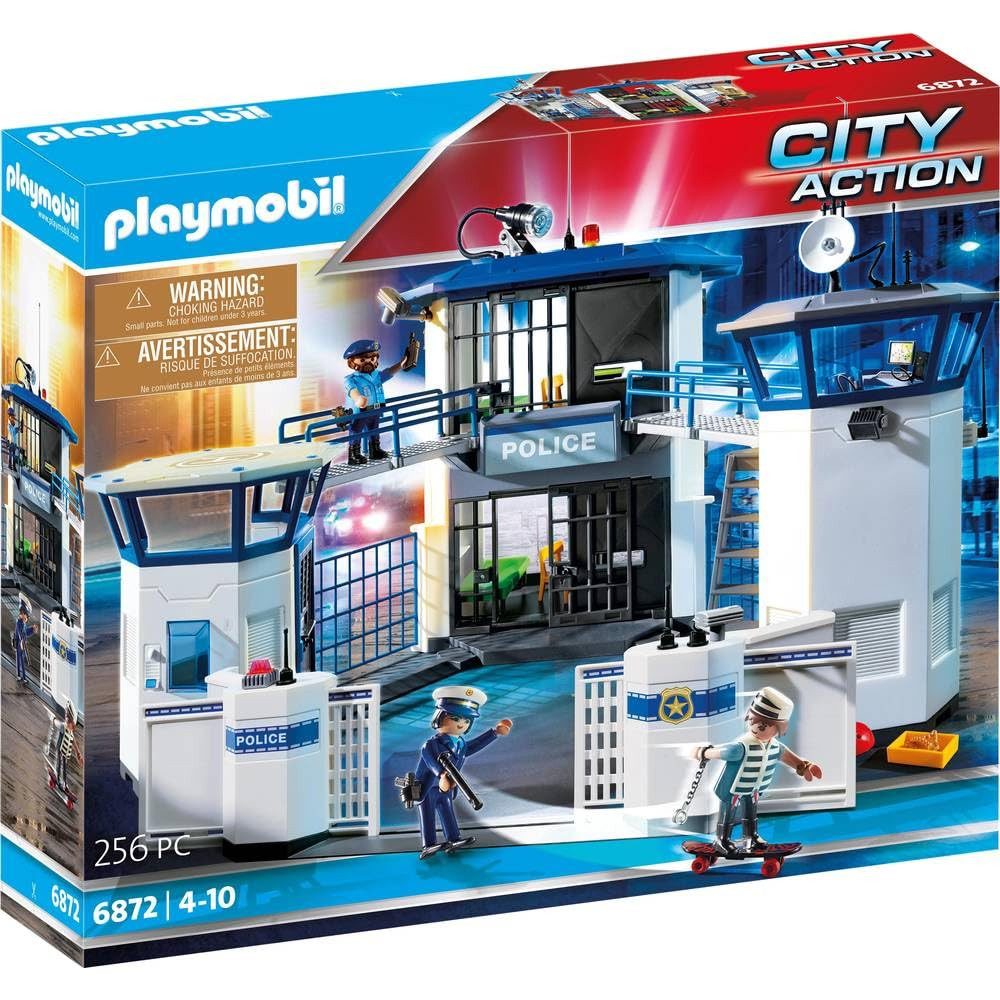 Playmobil® Spielwelt Polizei-Kommandozentrale mit Gefängnis 6872, (256-tlg), PLAYMOBIL City Action Spielset