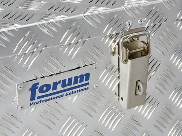 forum® Stapelbox, Alu Transportkiste 628 x 275 x 280 mm Riffelblech 48 Liter