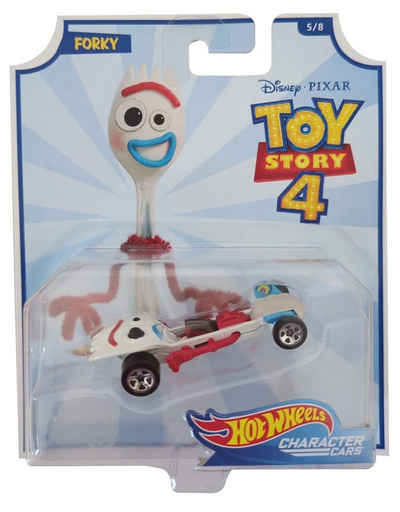 Hot Wheels Spielzeug-Auto Mattel GCY57 Hot Wheels Disney Toy Story 4, Forky Fahrzeug im Maßstab