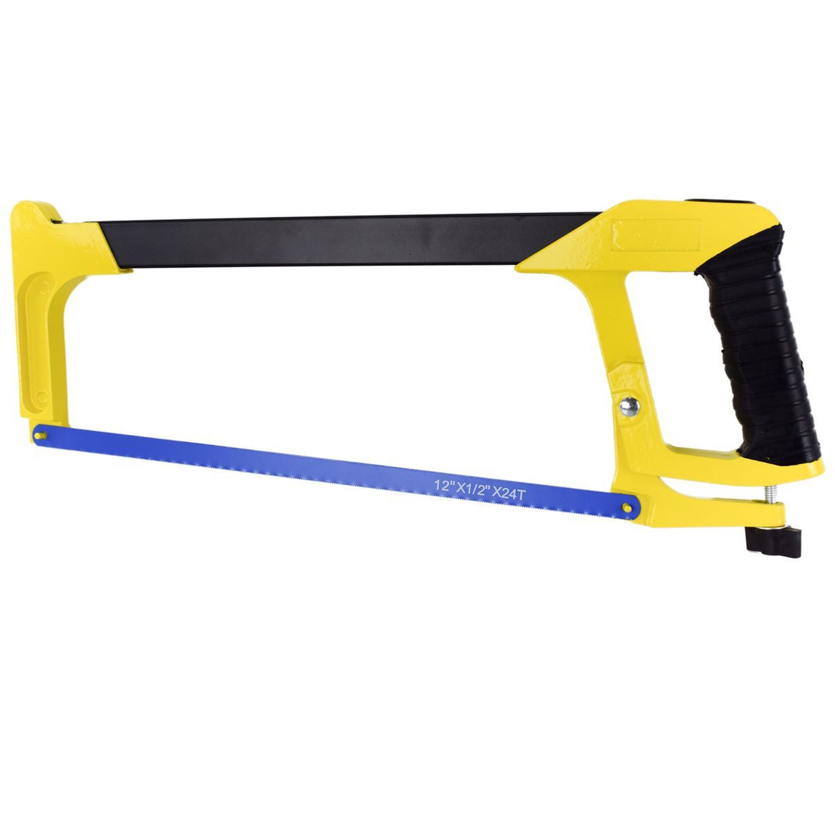 Benson Tools Handsäge verstellbare Profi Metallsäge in Gelb / Schwarz mit 300 mm Blatt (1-St), gummierter Griff