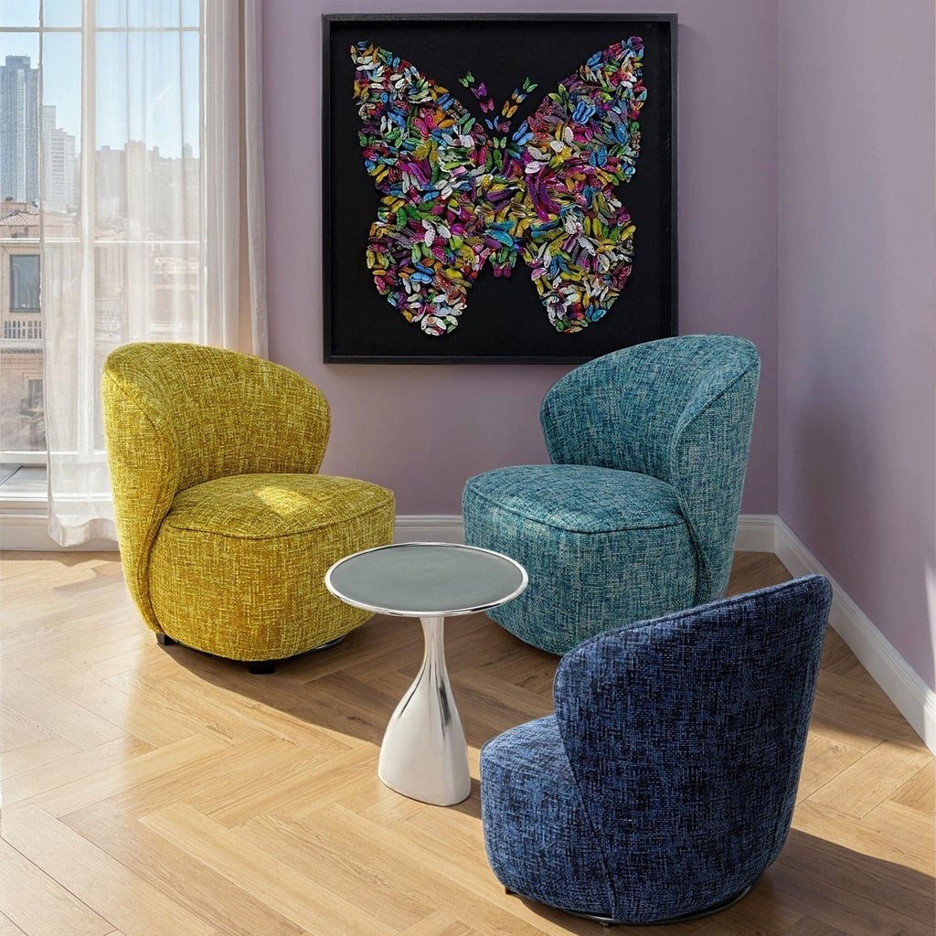 Kare Design Drehsessel Ellie, 360 ° drehbar