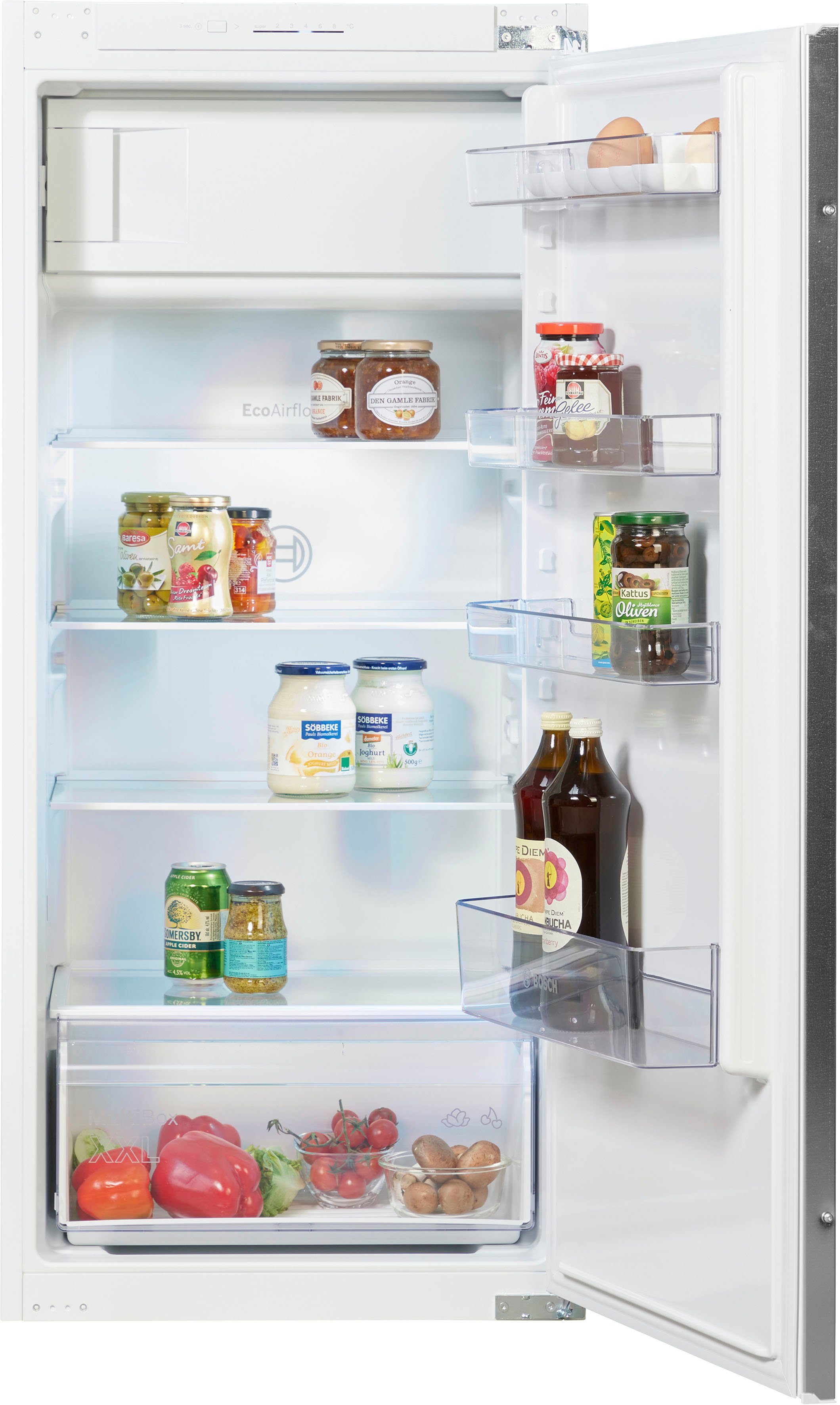 BOSCH Einbaukühlschrank Serie 2 KIL42NSE0, 122,1 cm hoch, 54,1 cm breit, Multi Box XXL: extragroße Schublade für Obst und Gemüse – Bild 4 von 5