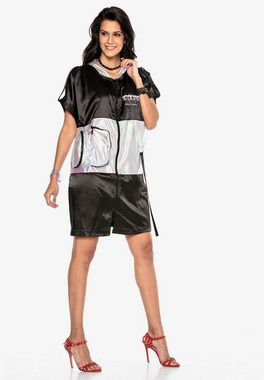 Cipo & Baxx Jerseykleid im Raincoat-Design