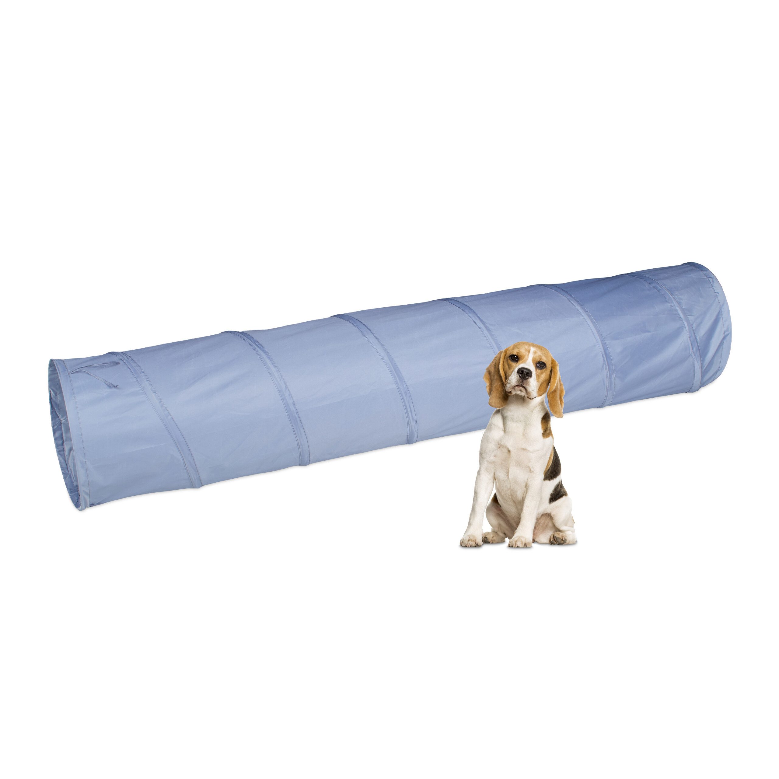 relaxdays Agility-Tunnel Hundetunnel Agility 2m, Polyester, (1-tlg)