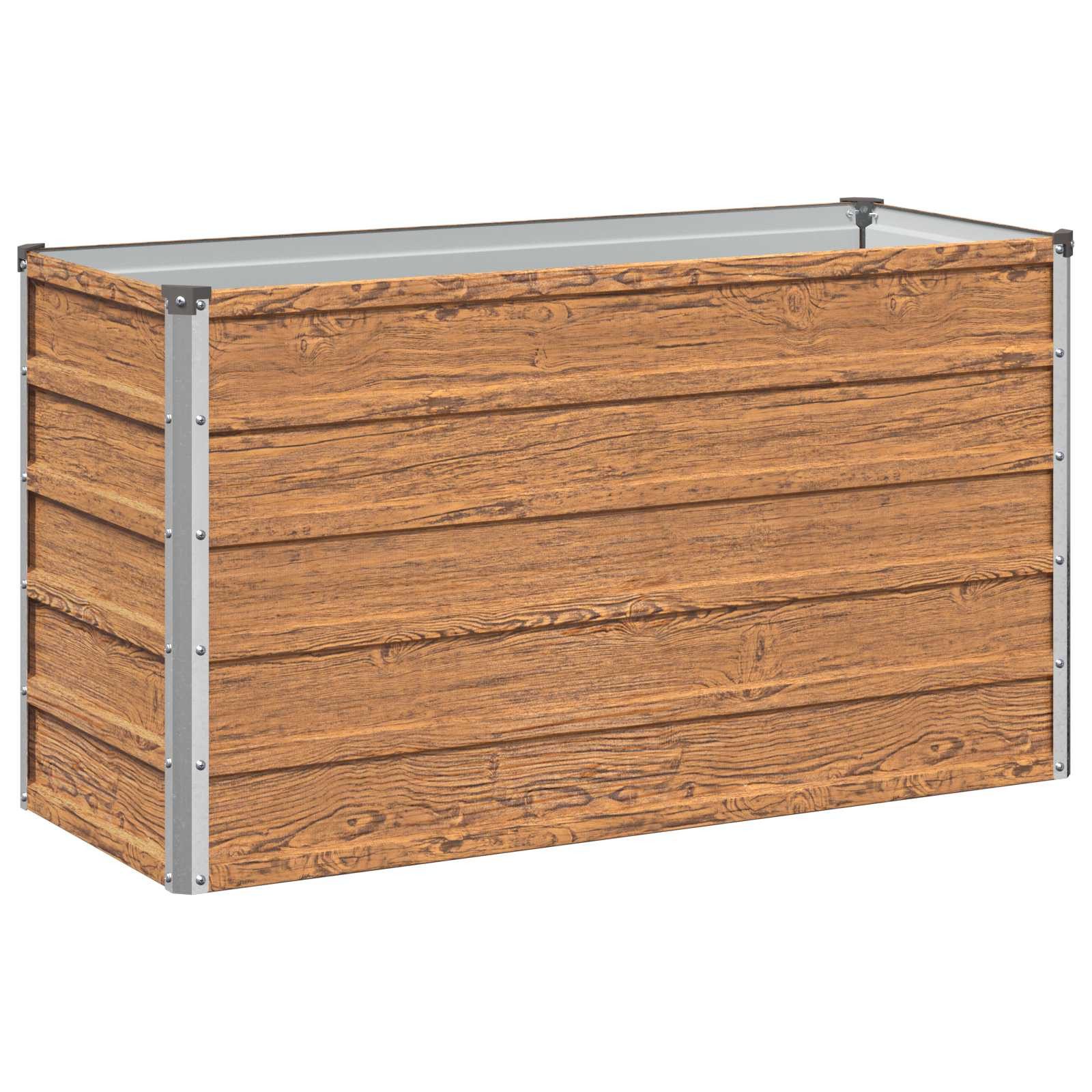 vidaXL Hochbeet Hochbeet im Garten Holz Braun 100 x 40 x 55 cm (1 St)