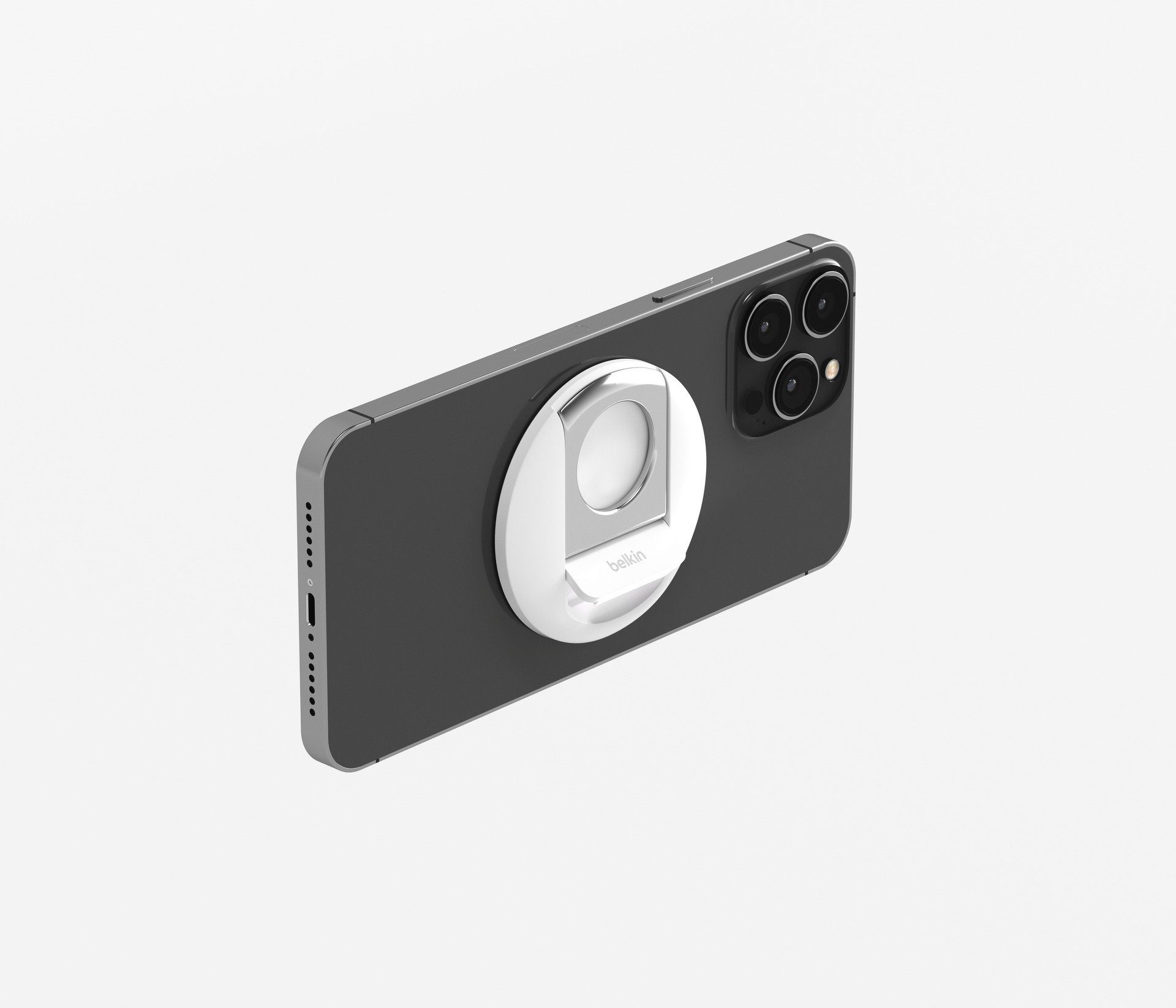 Belkin Smartphone-Halterung iPhone Halter mit MagSafe für MacBooks, (auch als Ringgriff oder Ständer verwendbar)