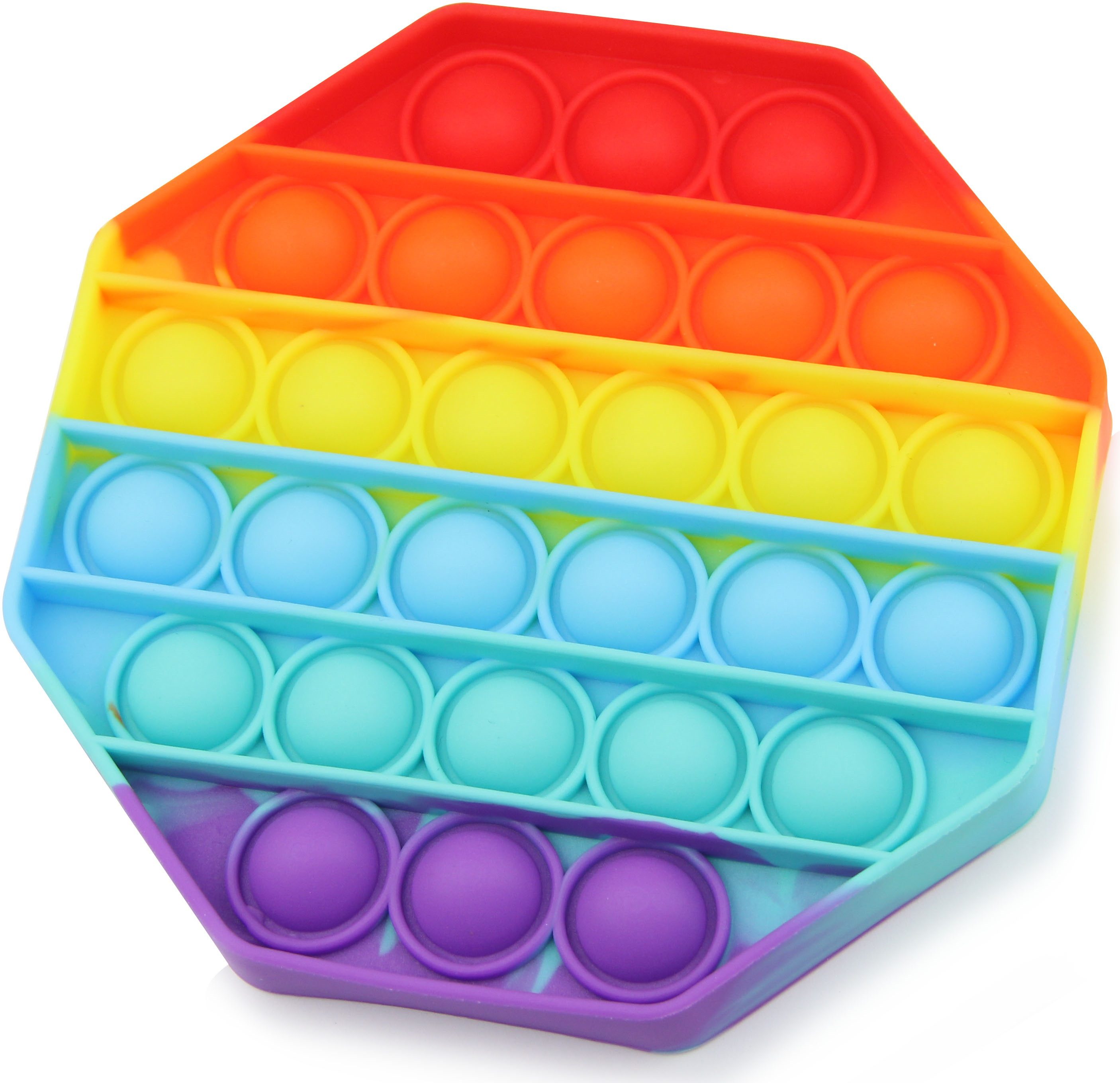 Frentree Обучающие игрушки Push Pop Anti-Stress, Игрушки, Fidget Toy für Kinder und Erwachsene Eis, Kreis Pop It
