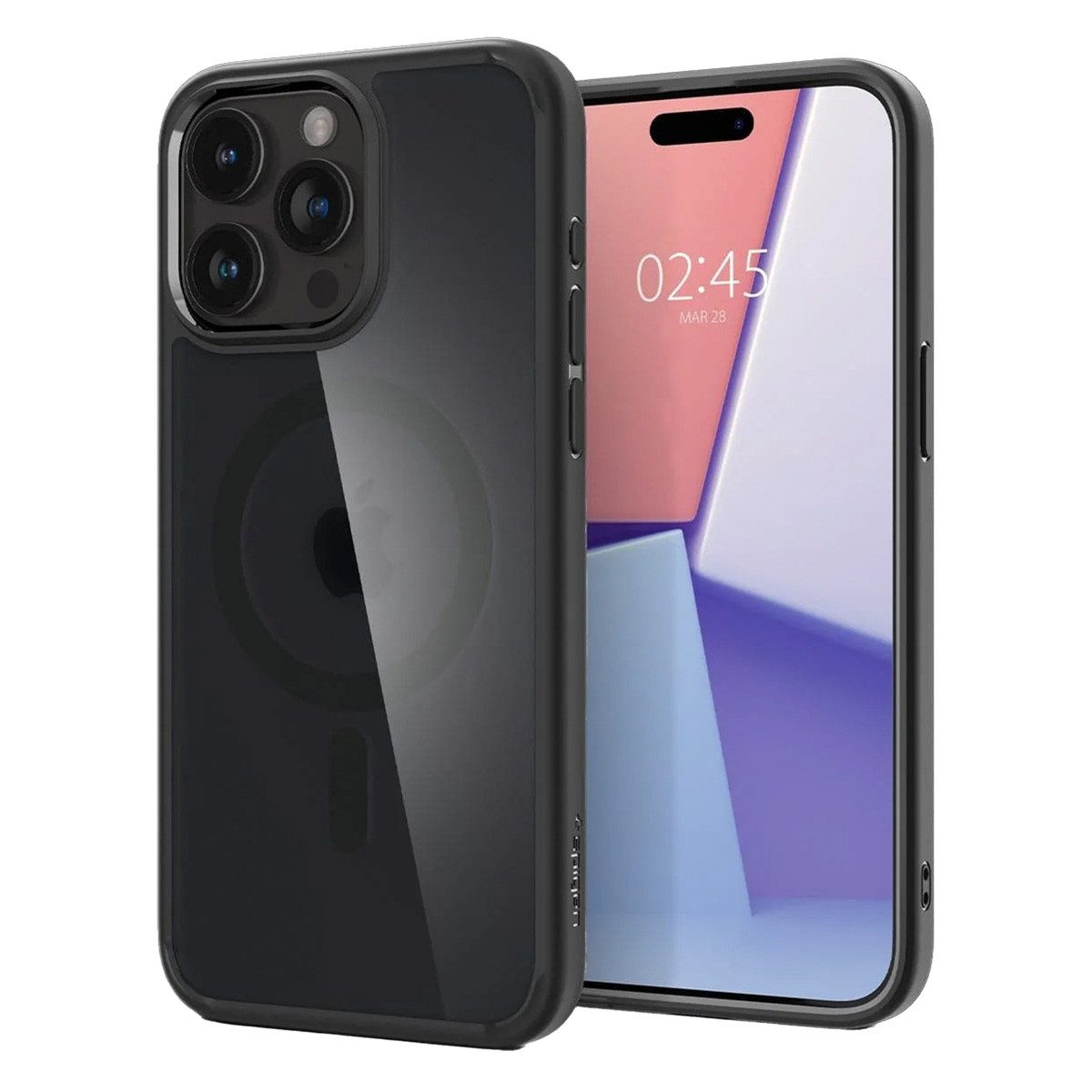 Spigen Backcover Spigen Ultra Hybrid Backcover MagSafe Apple iPhone 15 Pro - Frost Blac