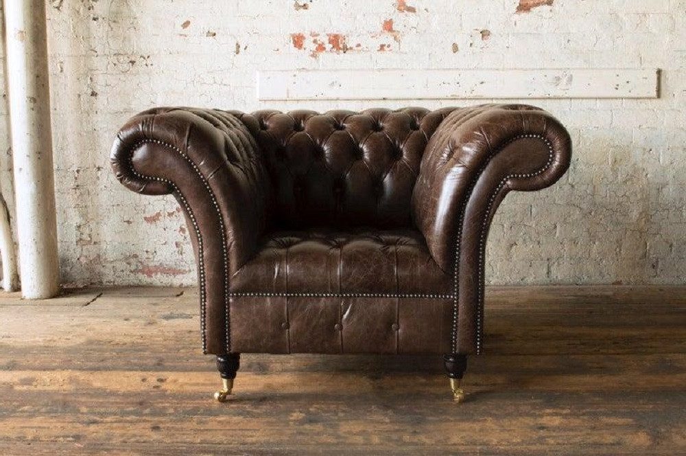 Xlmoebel Chesterfield-Sessel Luxuriöser Chesterfield-Sessel mit hochwertigem Polsterbezug (Sessel (1 Sitzer), Hergestellt in Europa
