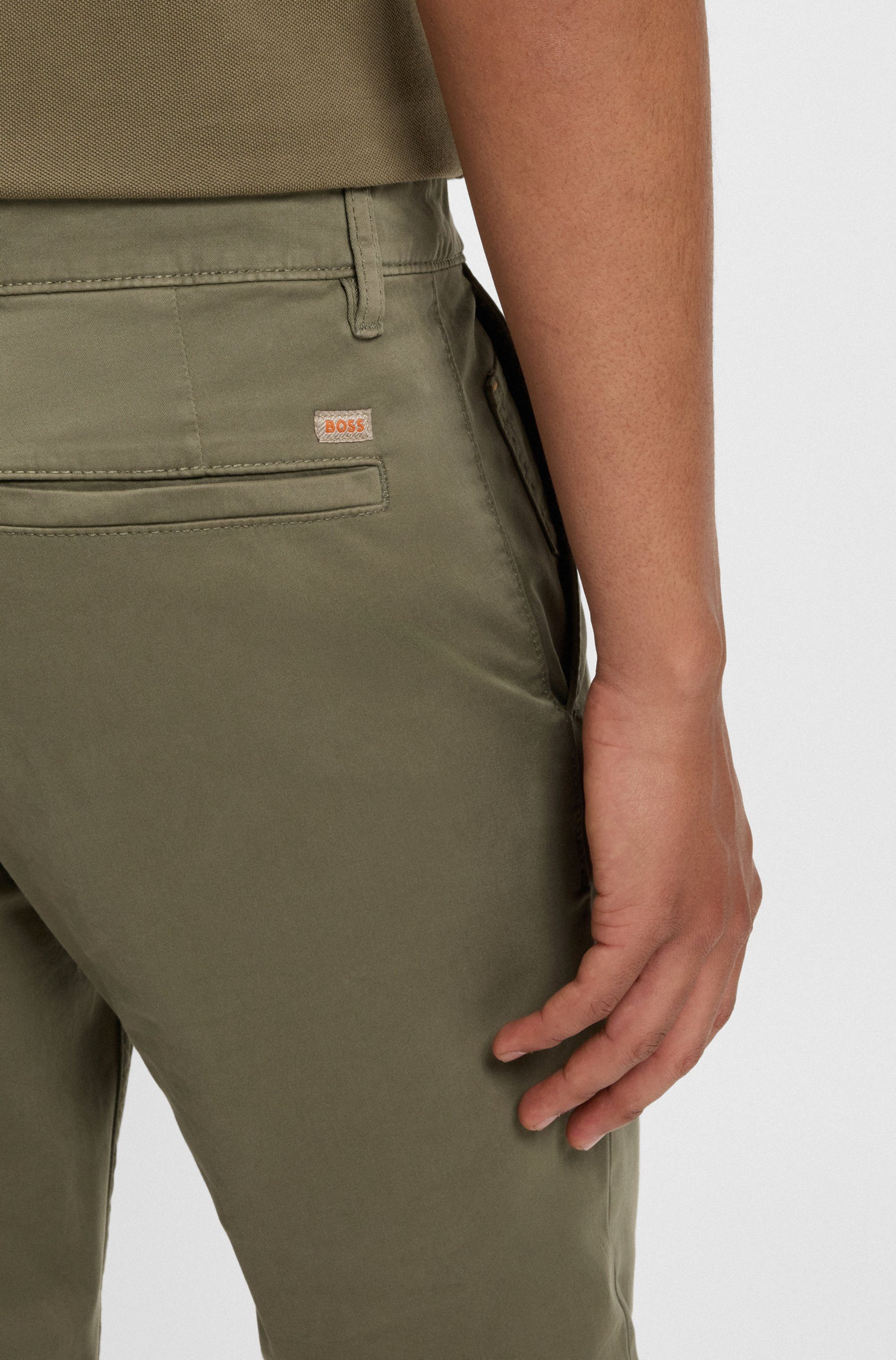 BOSS ORANGE Chinohose tapered mit BOSS Logo hinten günstig online kaufen