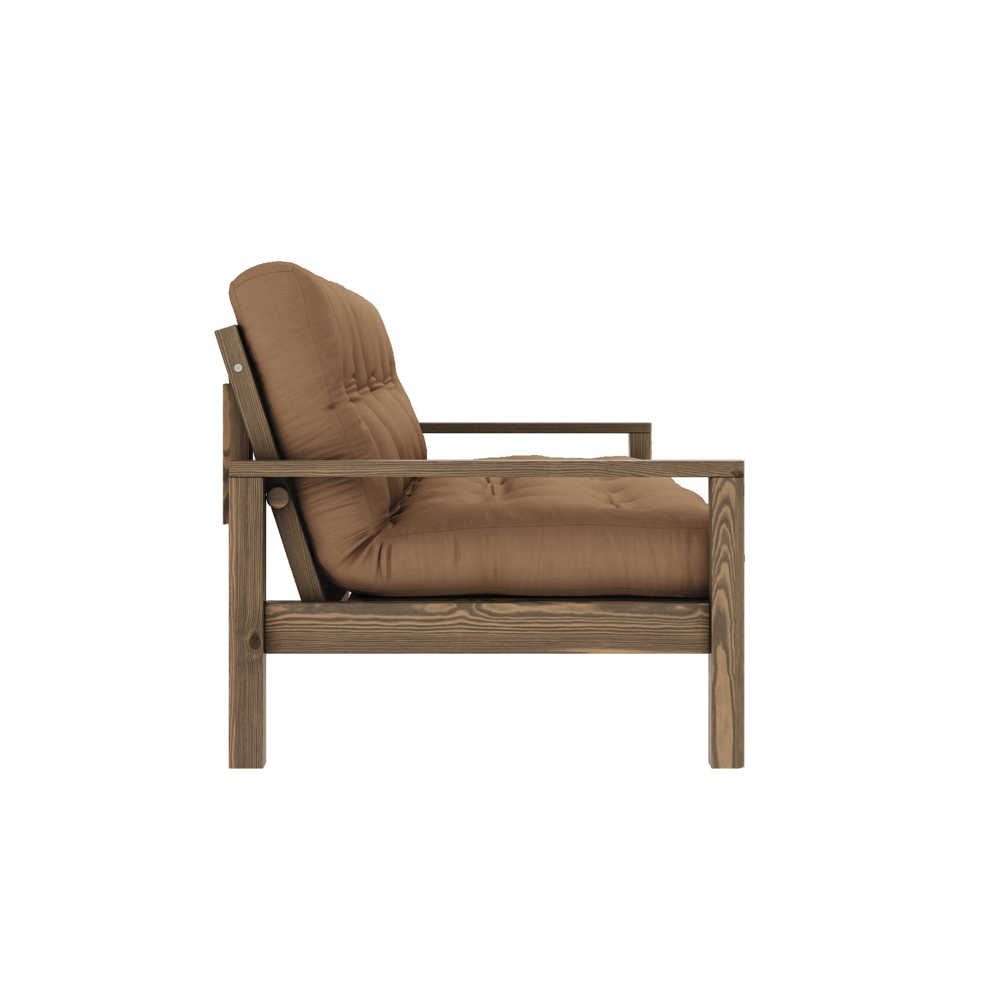 FSC-zertifiziert, mit brown Mocca lackiert Carob Farben, KNOB, | Kiefer Design Futonmatratze, Schlafsofa Karup verschiedene