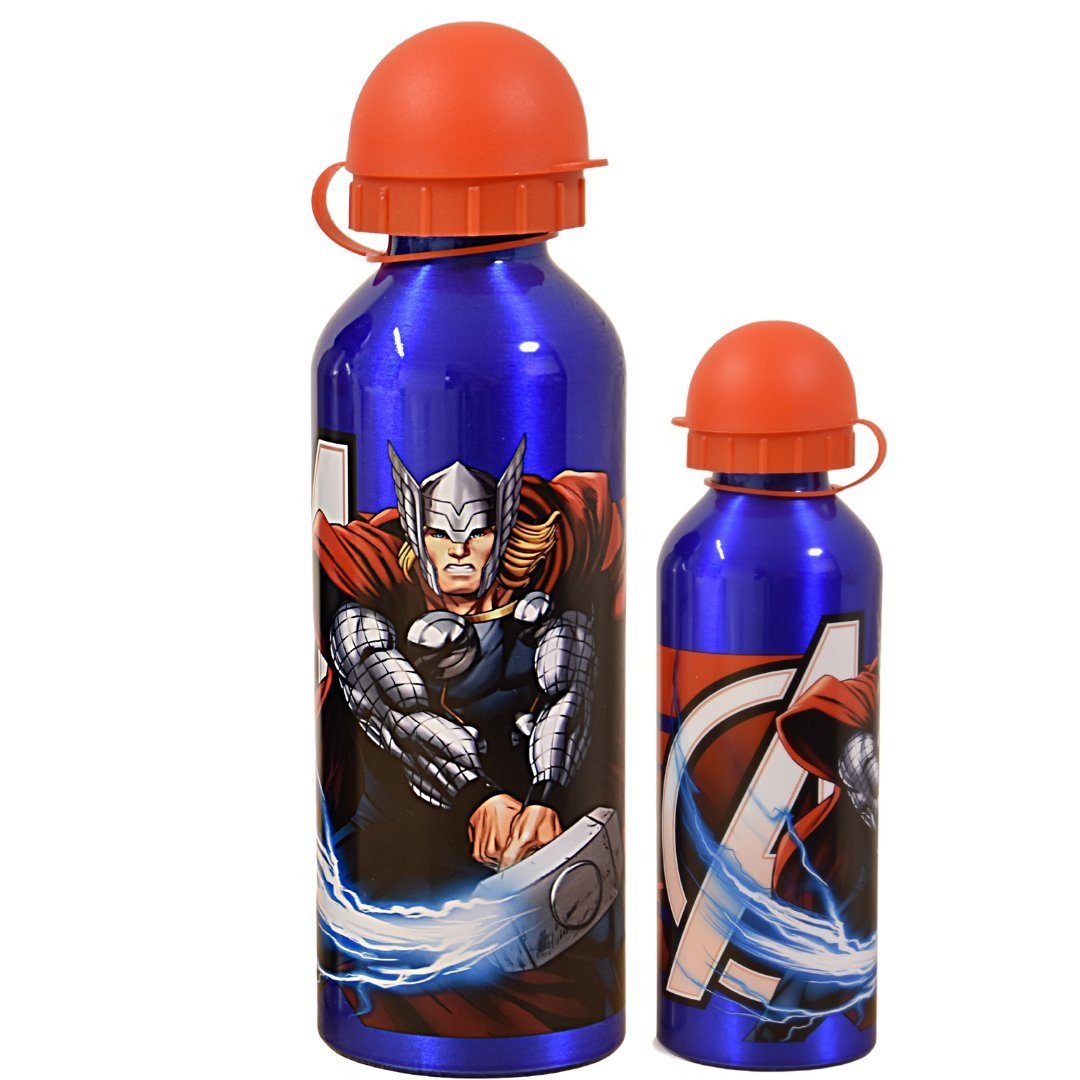 The AVENGERS Trinkflasche Marvel -Thor, Alu-Trinkflasche 500 ml