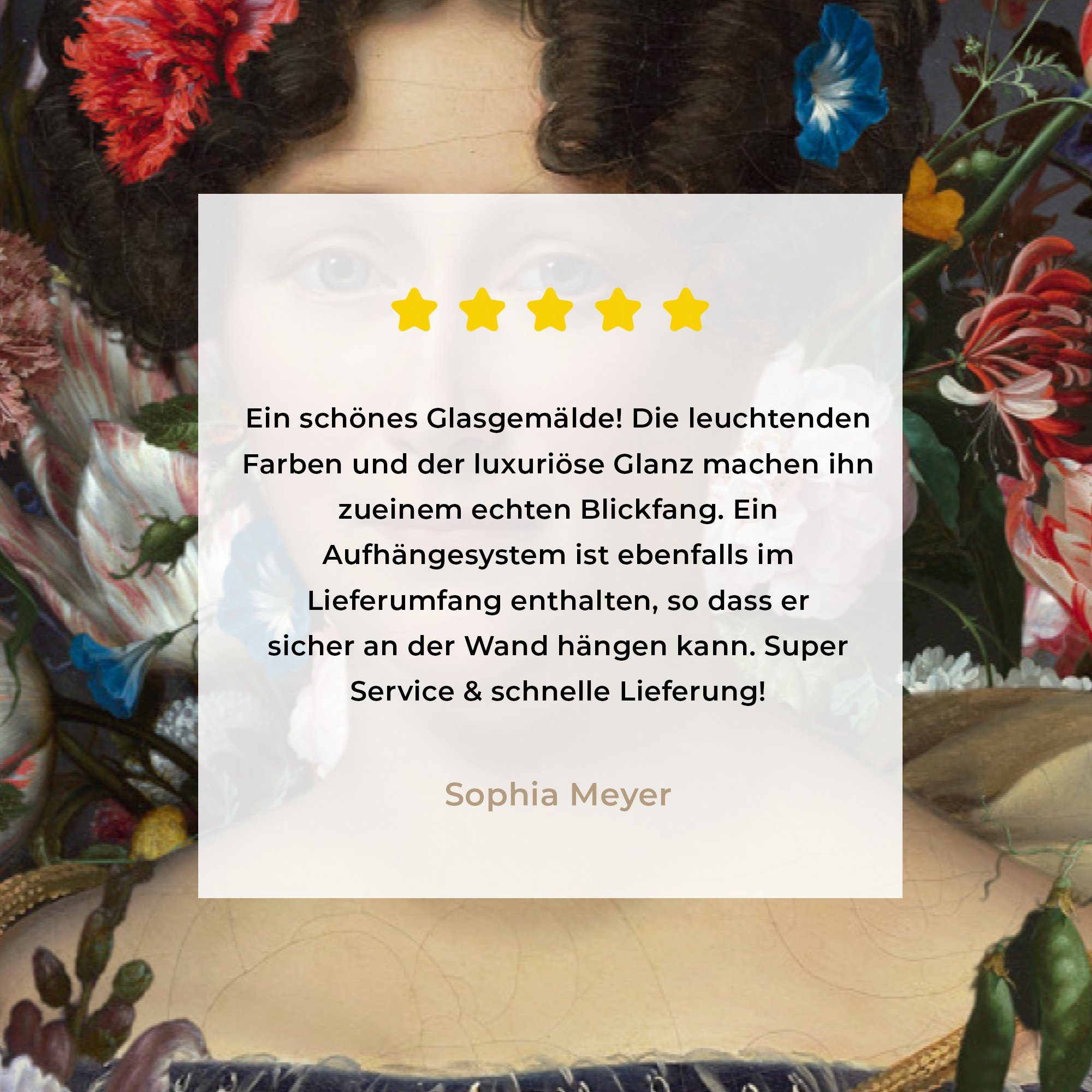 MuchoWow Acrylglasbild Johanna Wohnzimmer - bunt & Engelen (1 - Blumen, Drahonet Dubois Acrylglasbilder Schlafzimmer St), Henriette