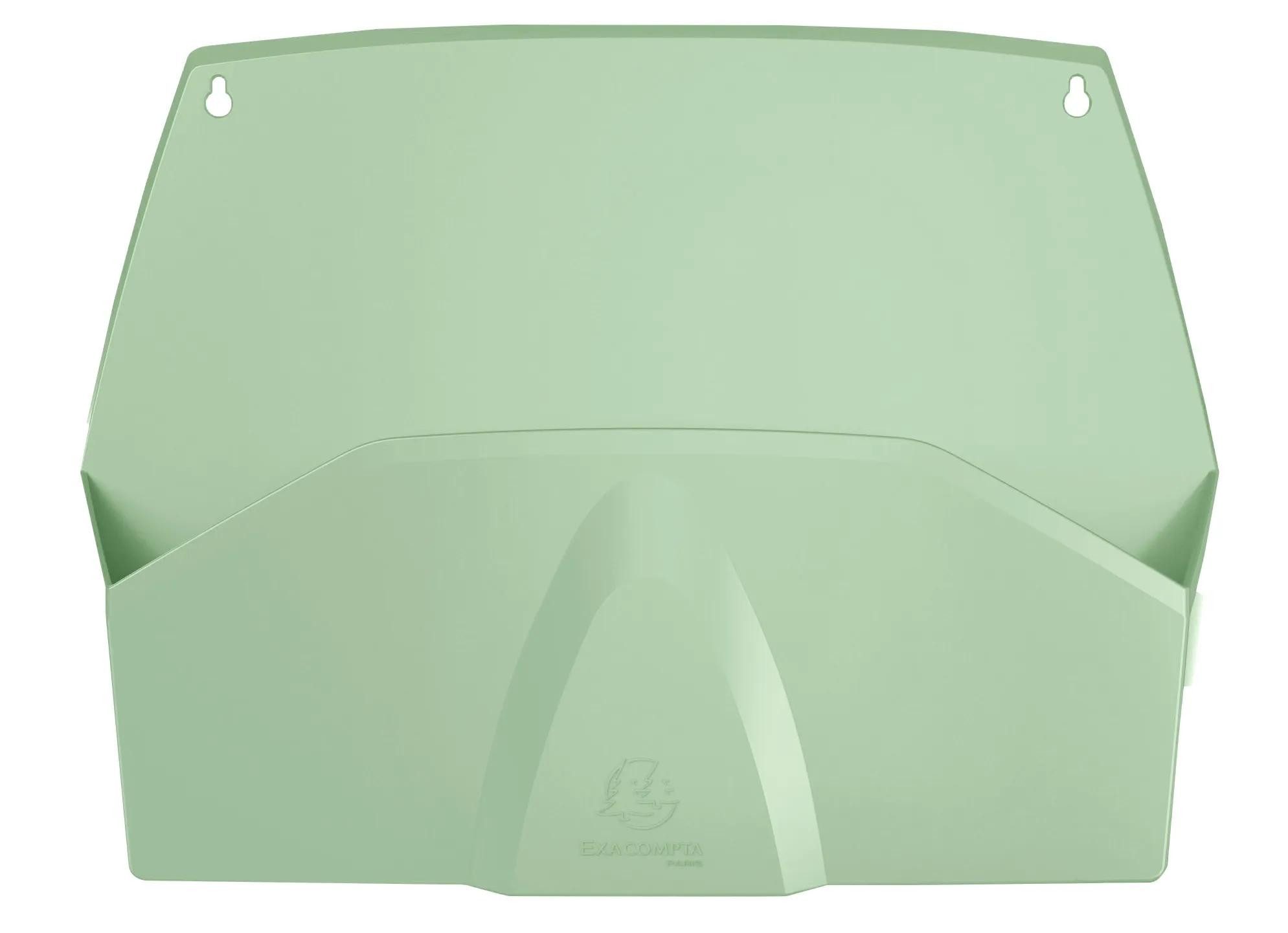 Aufbewahrungsbox 3x Wandprospekthalter 1 Fach, 72x382x289 mm - Salbeigrün - 61180D