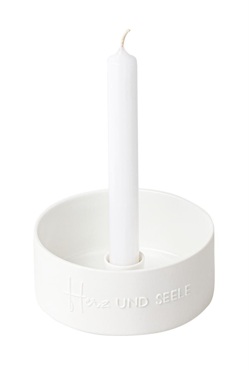 Räder Design Windlicht räder Porzellankranz Stabkerze "Herz und Seele" 9246 günstig online kaufen