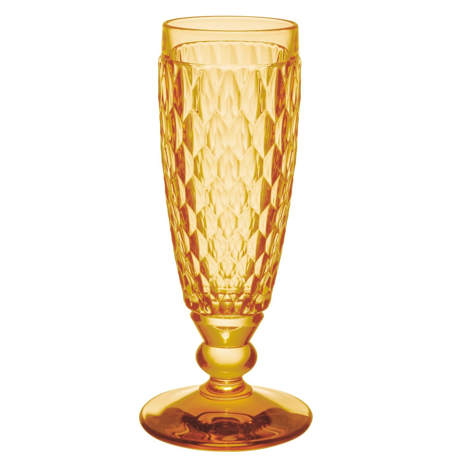 Villeroy & Boch Sektglas Boston Saffron, Kristallglas, Spülmaschinenfest