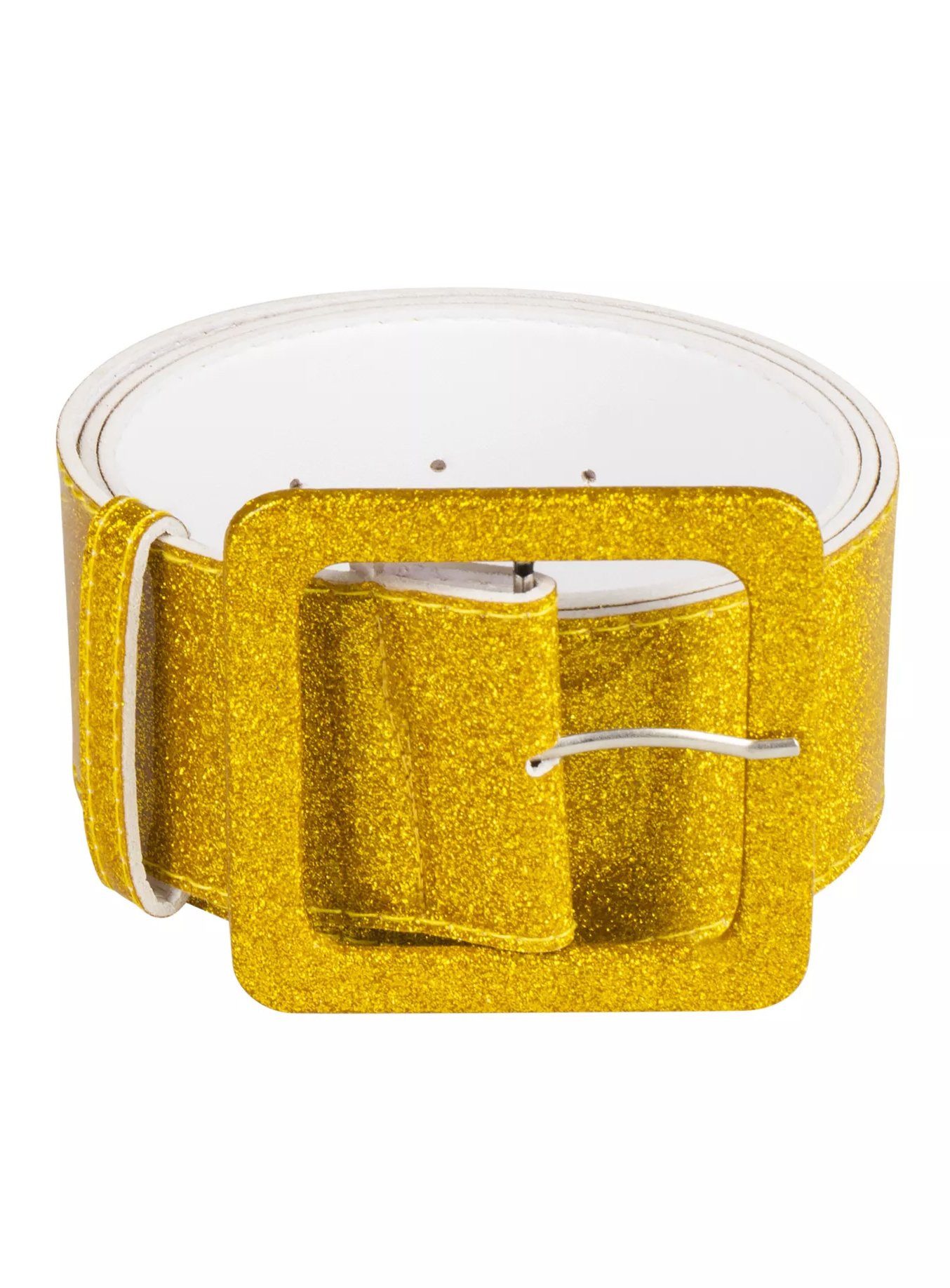 Boland Synthetikgürtel Glitzer Gürtel gold