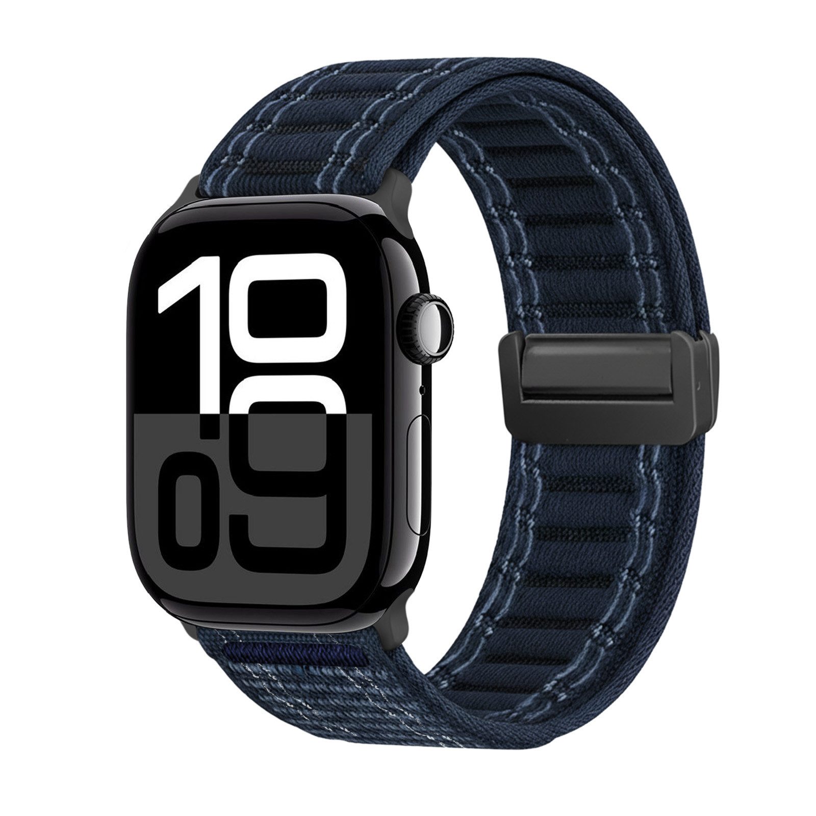 Tec-Expert Smartwatch-Armband für Apple Watch Series 11 42 mm Armband Ersatz Wechsel Band, Nylon Textil mit Magnetverschluss, stufenlos Verstellbar atmungsaktiv