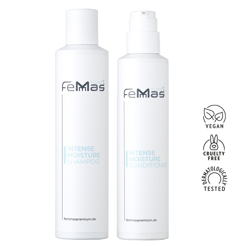 Conditioner, Geschenkset Shampoo Femmas Moisture Femmas Pure Haarpflege-Set 2-tlg. & Intense Premium