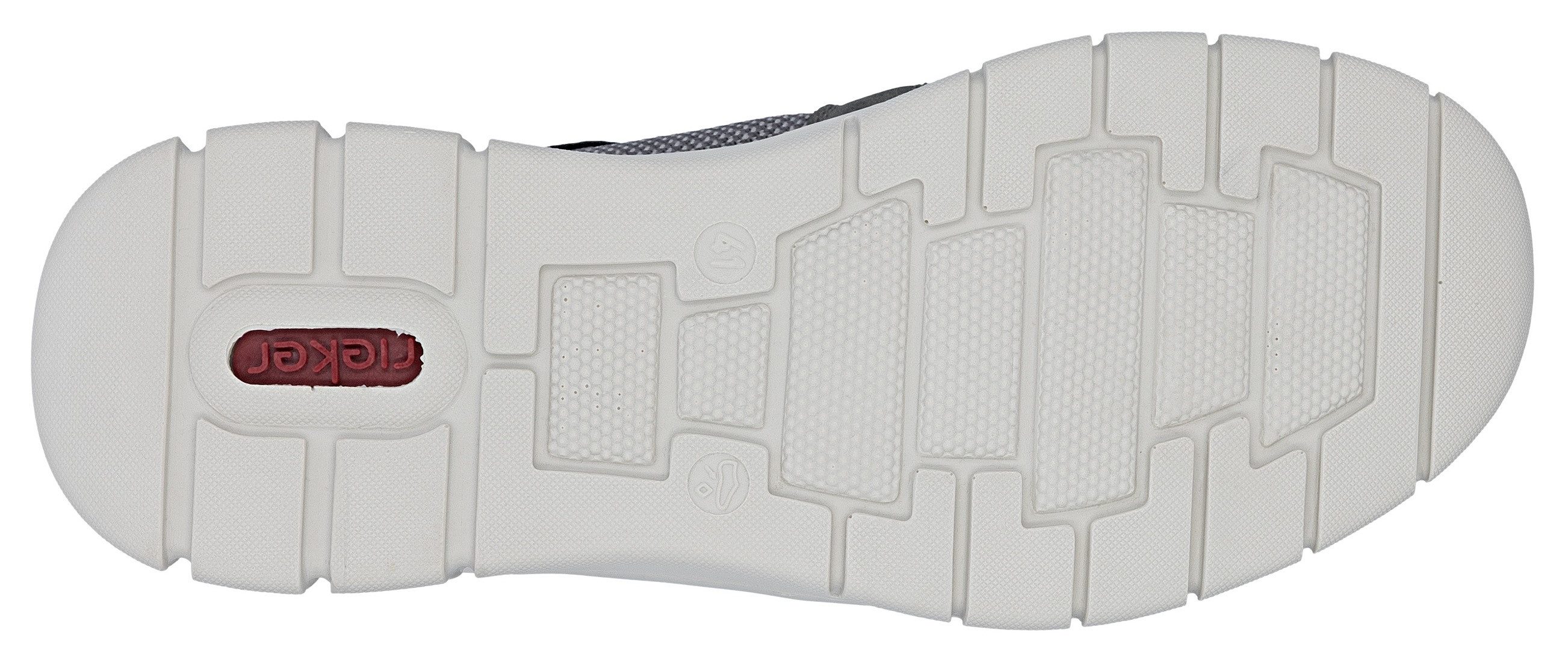 Rieker Slip-On Sneaker Schlupfschuh, Halbschuh, Freizeitschuh mit Gummizug, zum Schlupfen