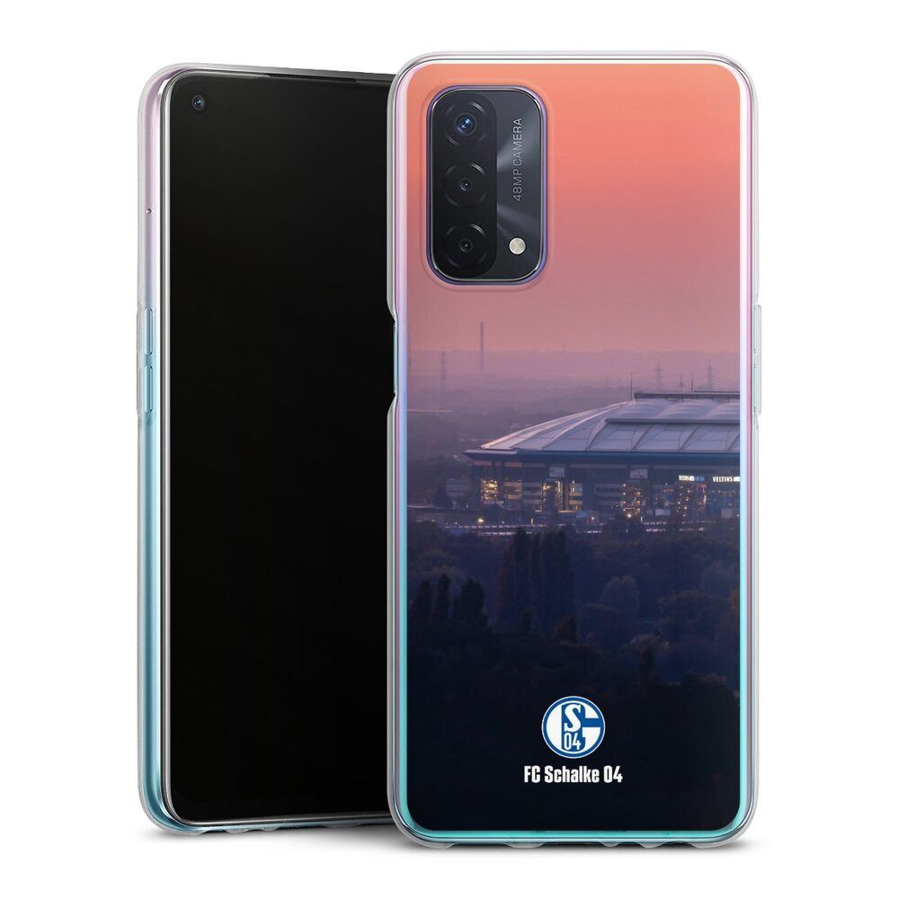 DeinDesign Handyhülle Stadion FC Schalke 04 Offizielles Lizenzprodukt Schalke 04 Stadion, Oppo A54 5G Silikon Hülle Bumper Case Handy Schutzhülle