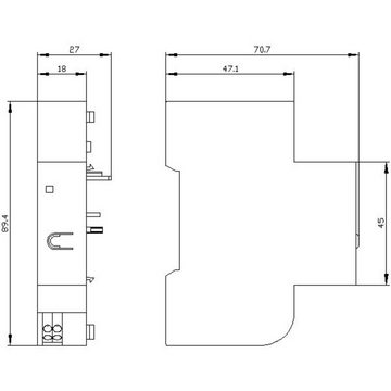 SIEMENS Sicherheitsrelais Siemens 3RV2921-5M Hilfsschalter