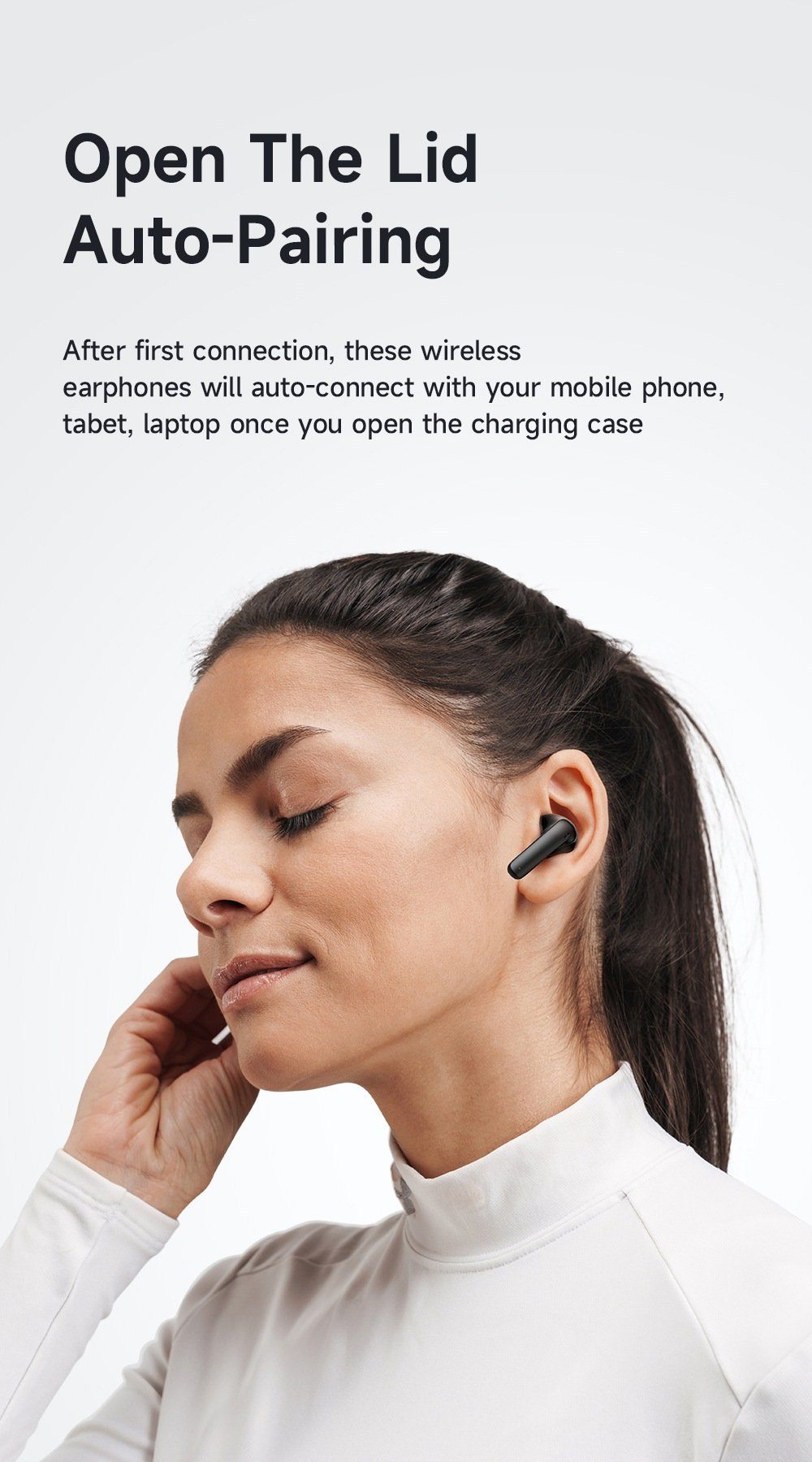 Earbud mcdodo Wireless Touch 5.1 IPX4 In-Ear-Kopfhörer Bluetooth Schwarz Kopfhörer Control TWS wireless