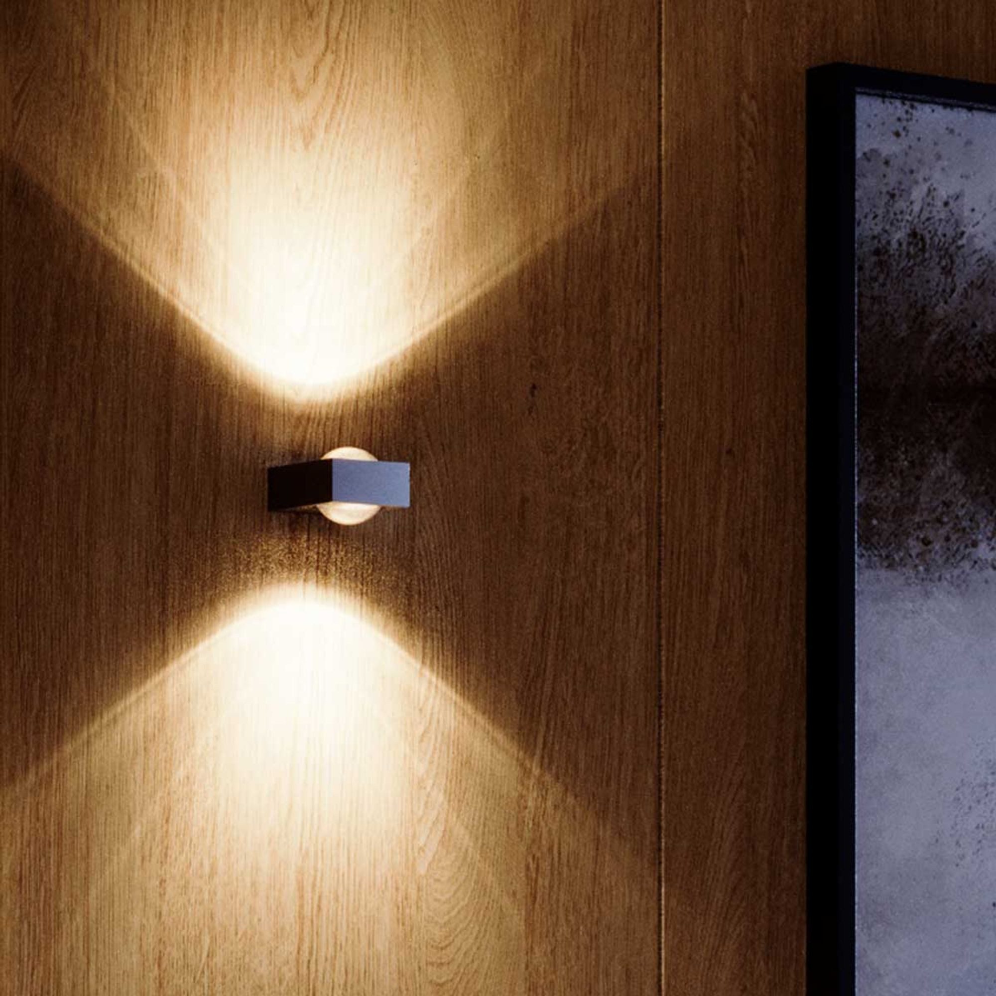 s.luce Wandleuchte Wandleuchte Beam X eckig up & down modern Aluminium