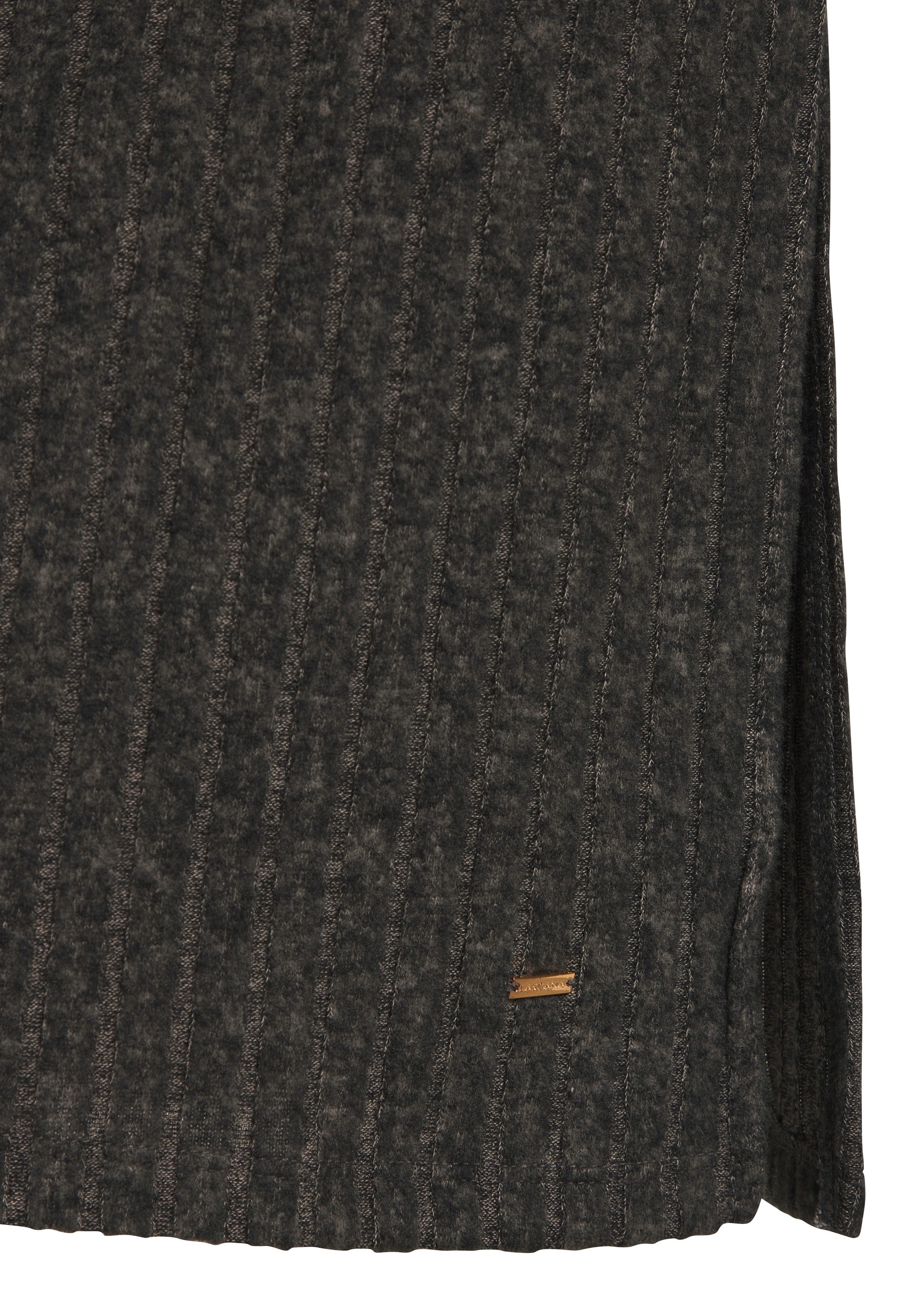 LASCANA Strickkleid Lounge-/ Rippkleid mit weiten Ärmeln und Taillenband, Loungewear