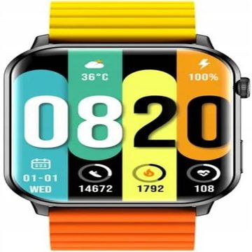 Kieslect Smartwatch (1,78 Zoll, Android, iOS), Bluetooth-Anruf,IP68 Wasserdicht, mit Herzfrequenz SpO2, Schlafmonitor
