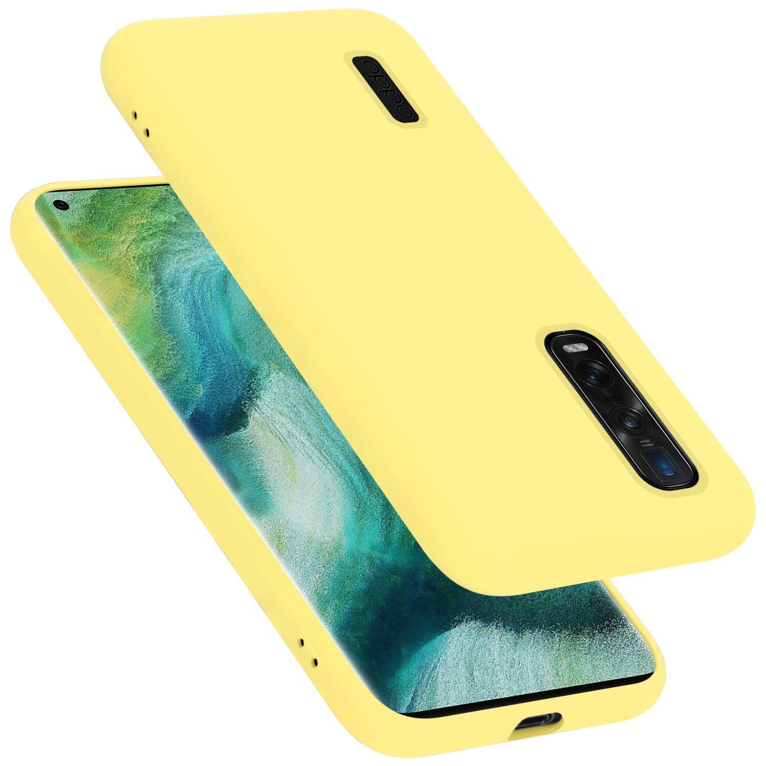 Cadorabo Handyhülle für Oppo FIND X2 PRO Hülle Oppo FIND X2 PRO, Flexible Hülle TPU Silikon Schutzhülle Back Cover Case