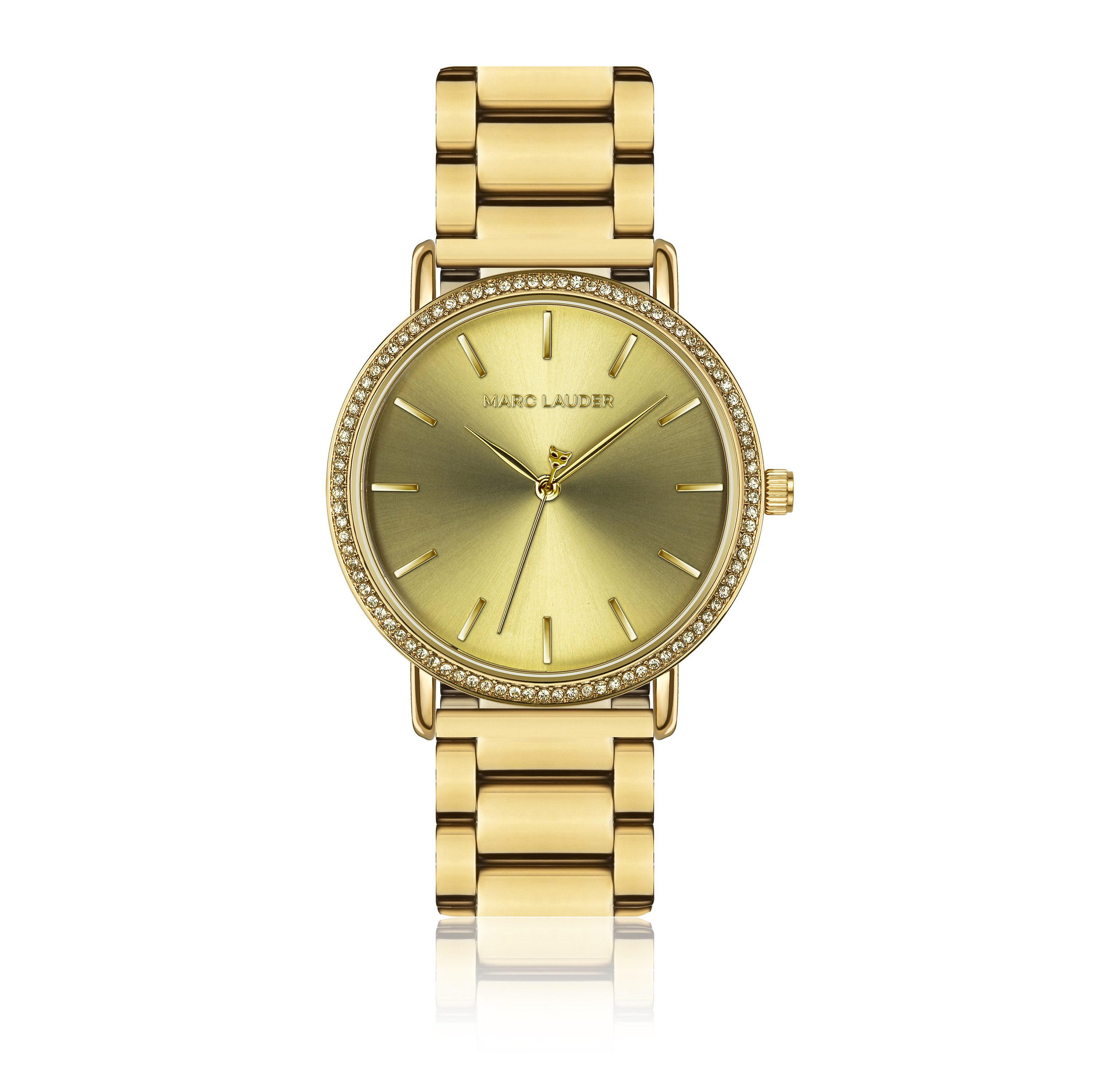 MARC LAUDER Quarzuhr MA8-B078G Marbella Gold Link