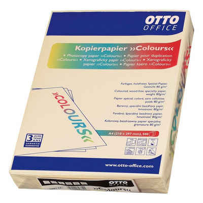 Otto Office Druckerpapier COLOURS, Pastellfarben, Format DIN A4, 80 g/m², 500 Blatt