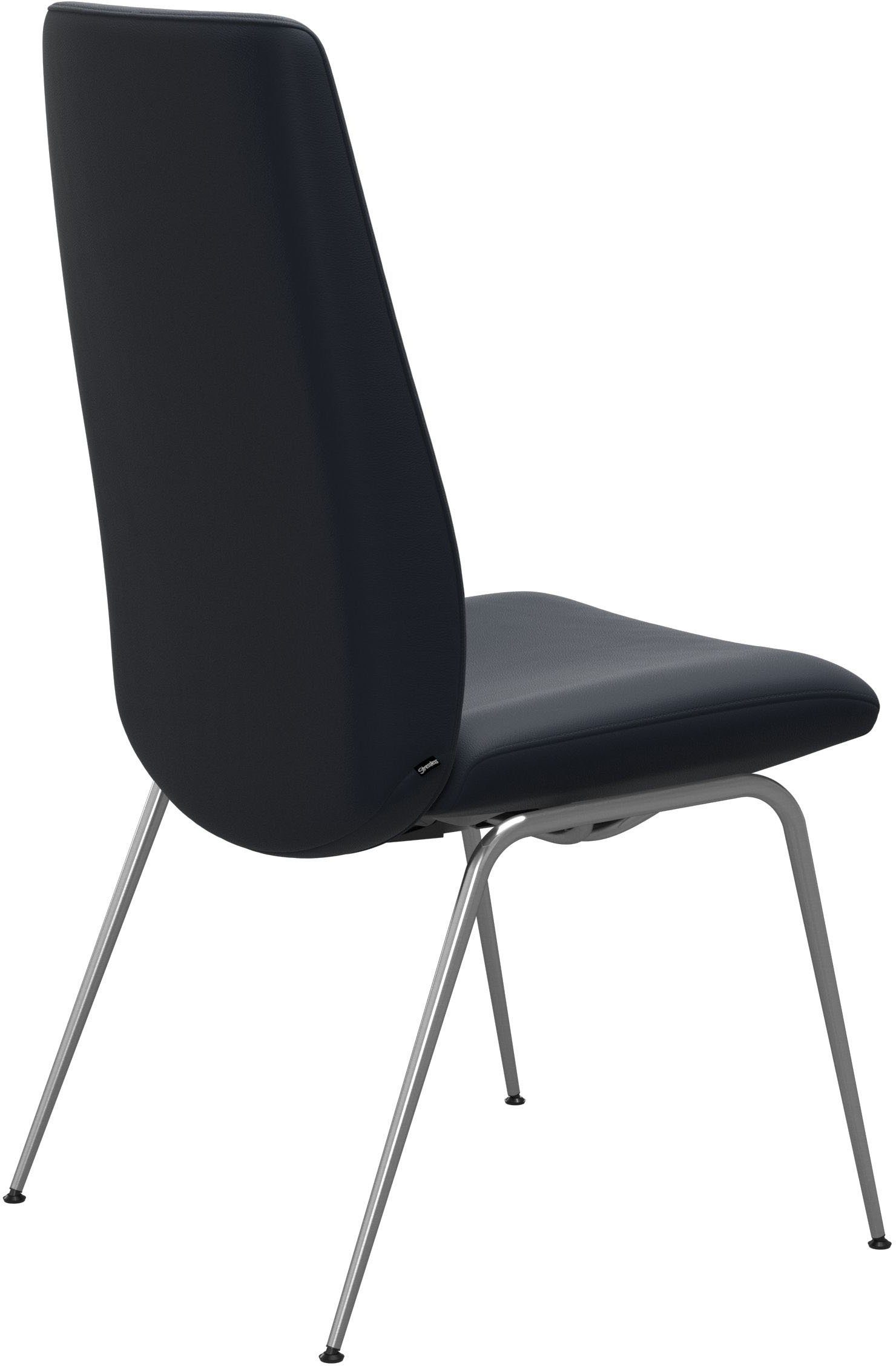 High aus Beinen Polsterstuhl Back, Schwarz Größe Stahl matt Laurel, mit in L, Stressless®