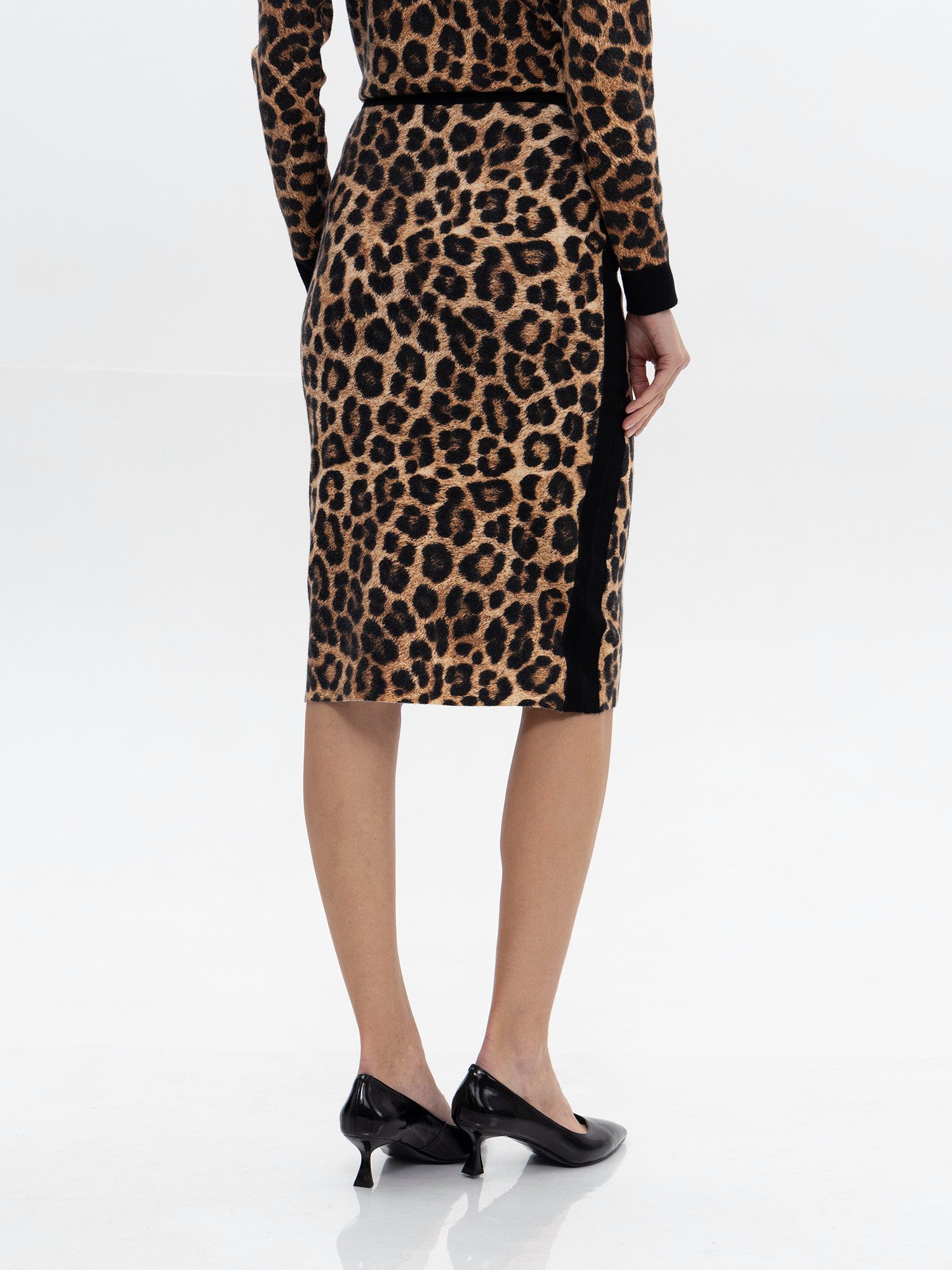 Passioni Midirock mit Animalprint