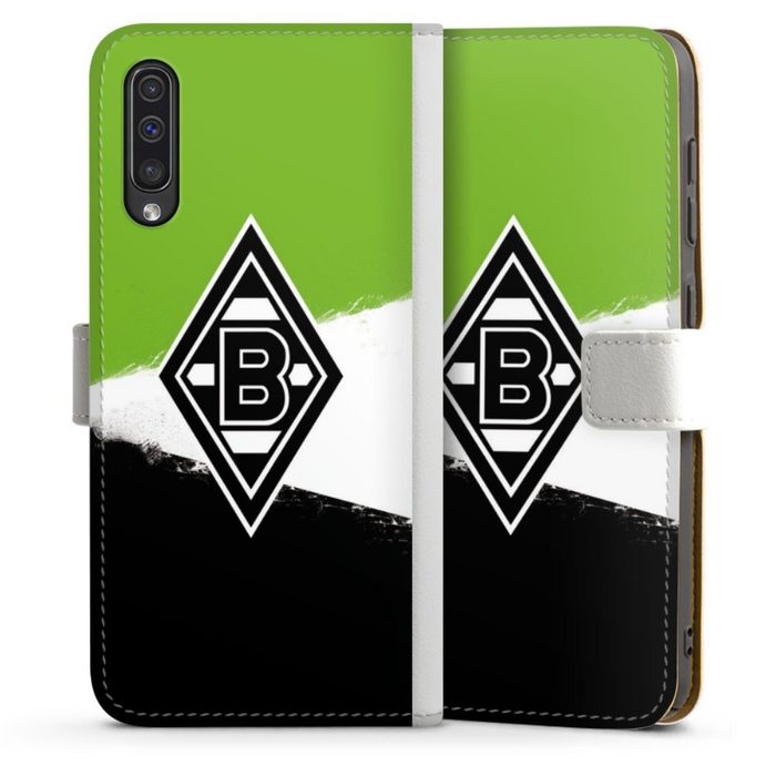 DeinDesign Handyhülle Gladbach Borussia Mönchengladbach Offizielles Lizenzprodukt Samsung Galaxy A50 Hülle Handy Flip Case Wallet Cover