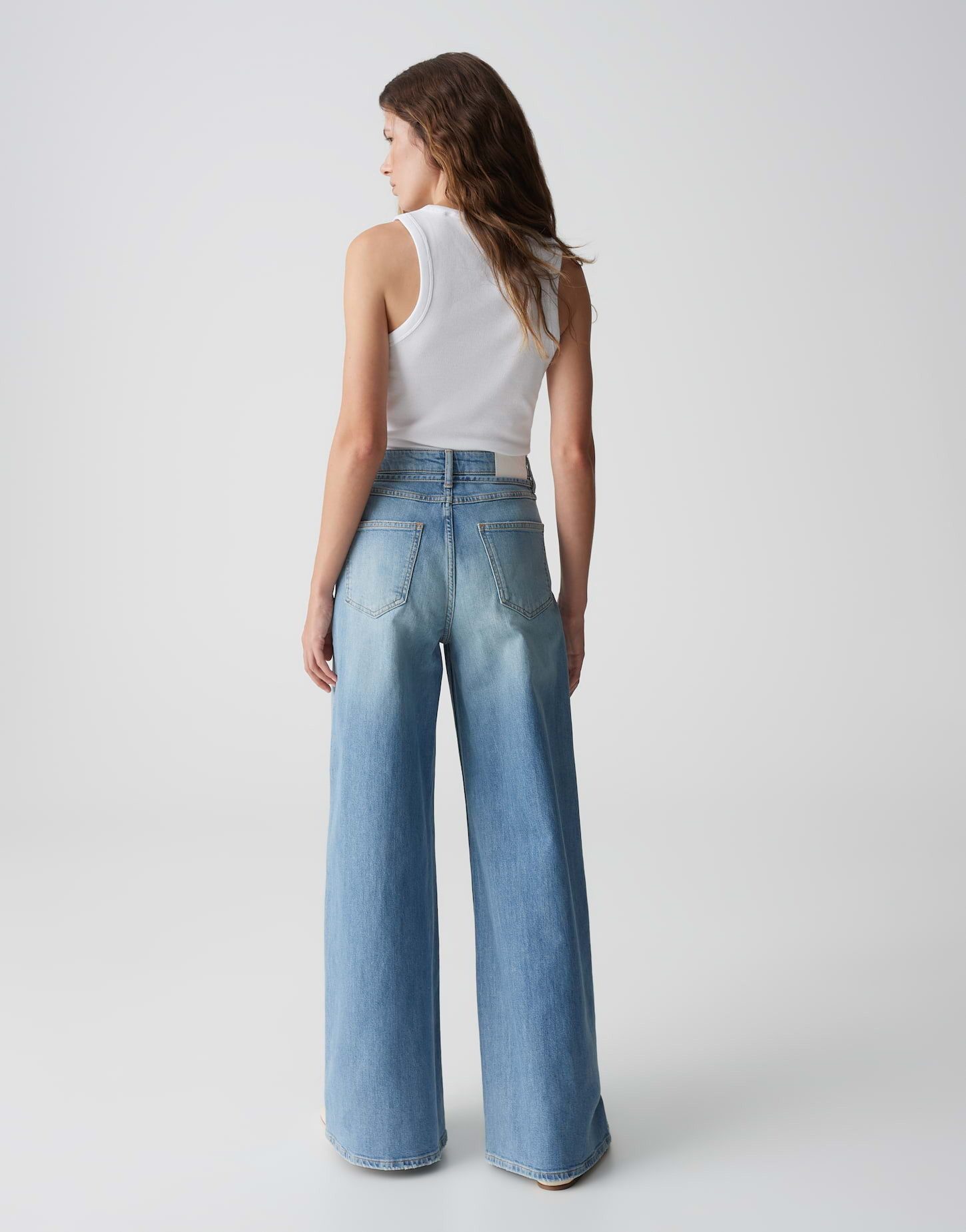 OPUS Weite Jeans MIVA PALAZZO CASUAL Mid Rise aus BCI Cotton Mix