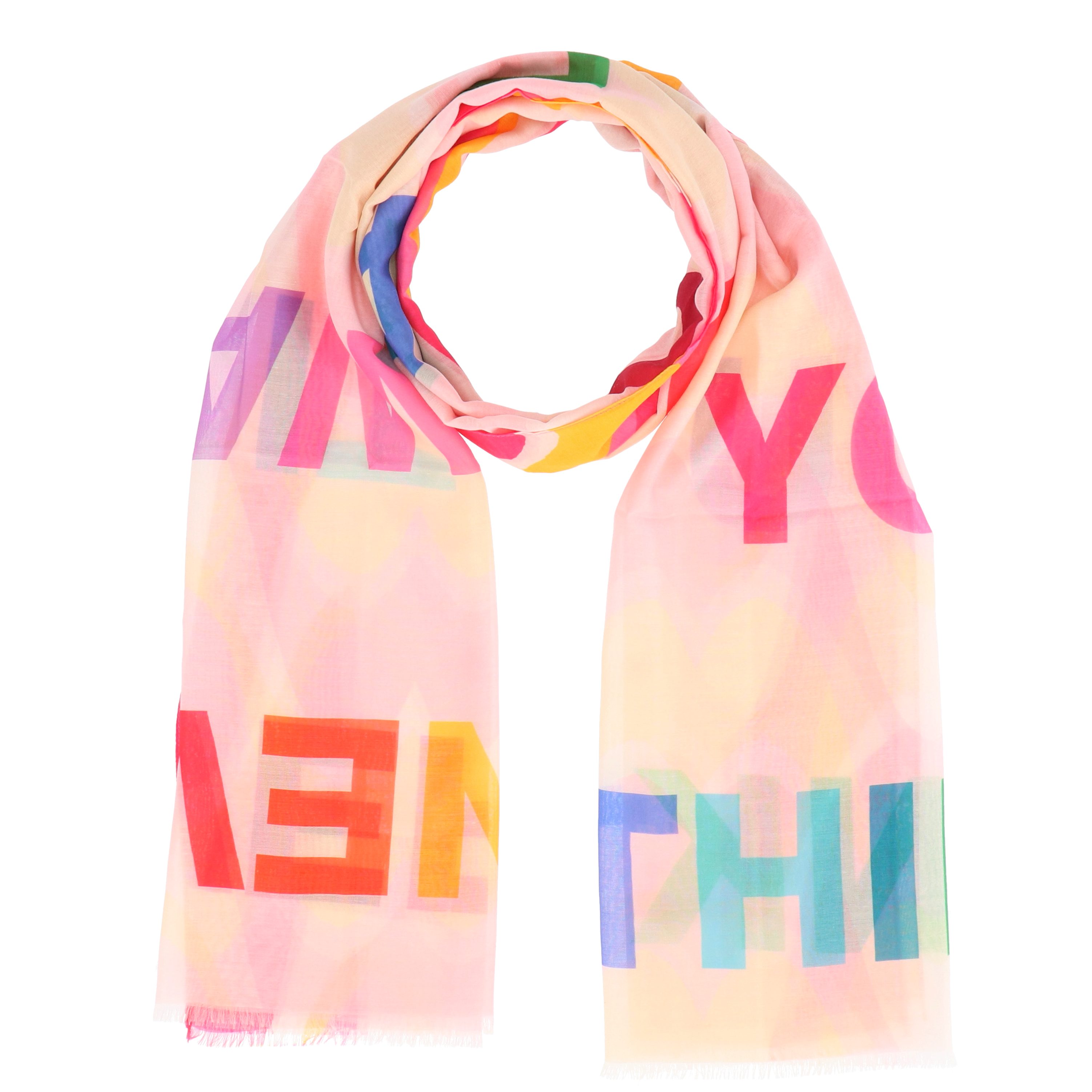 halsüberkopf Accessoires Modeschal Waves, mit Wording günstig online kaufen