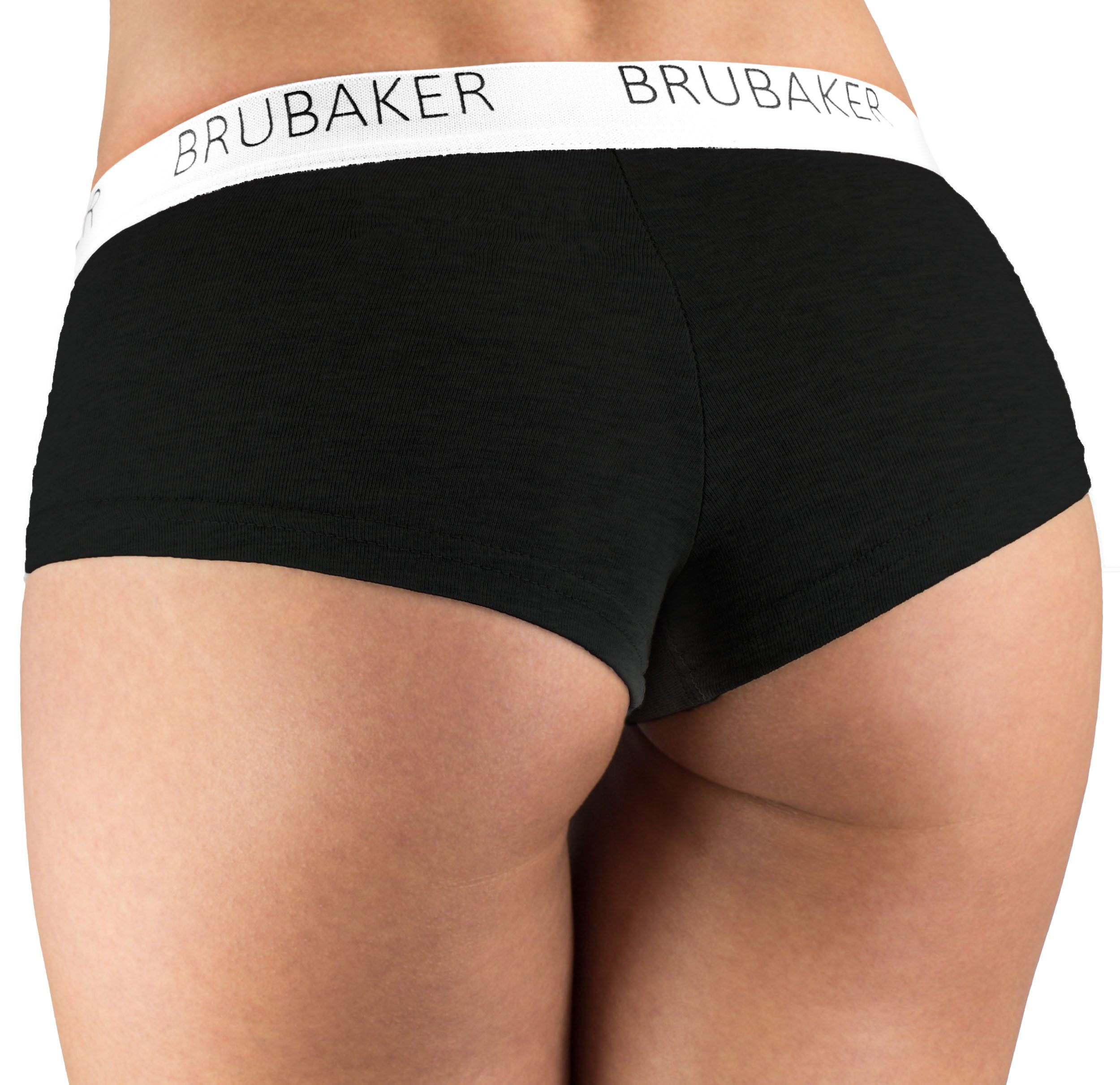 BRUBAKER Panty 4er Pack Damen Panties - Unterhosen Slips aus Baumwolle (Elastisch, weich und atmungsaktiv, 4-St) Hipster Unterwäsche Set mit Stretch Bund – Bild 4 von 5