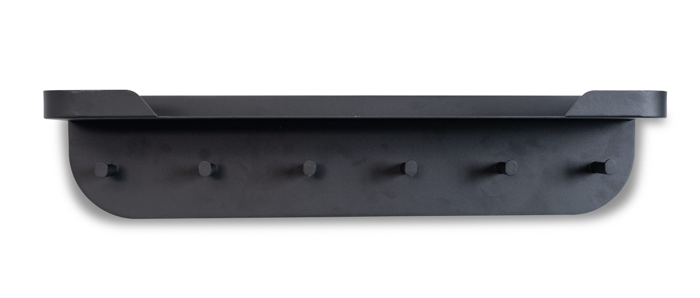 M2 Kollektion Garderobenleiste 6 Haken, 1 Boden, anthrazit, Metall - 70x12x15cm (BxHxT)