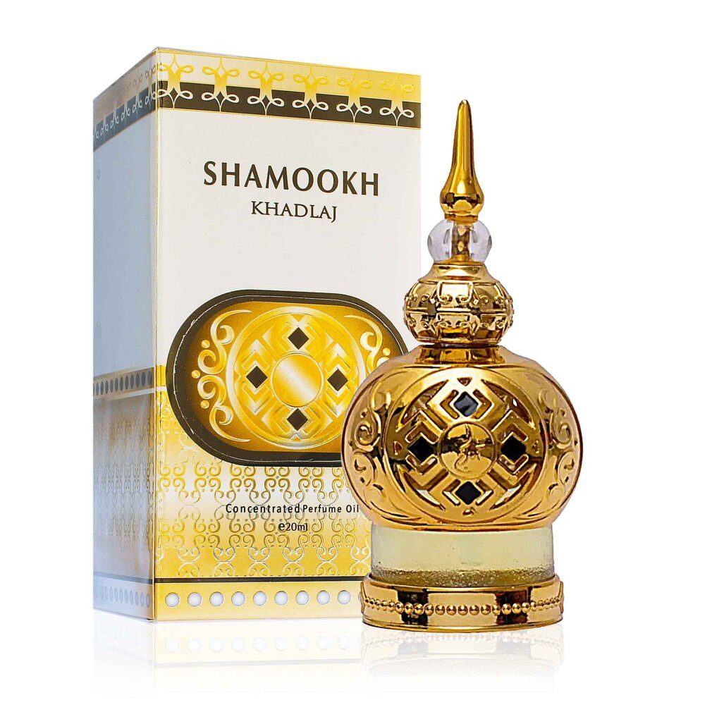 Khadlaj Körperpflegeduft Shamookh Gold - koncentrovaný parfémovaný olej - Volumen: 20 ml